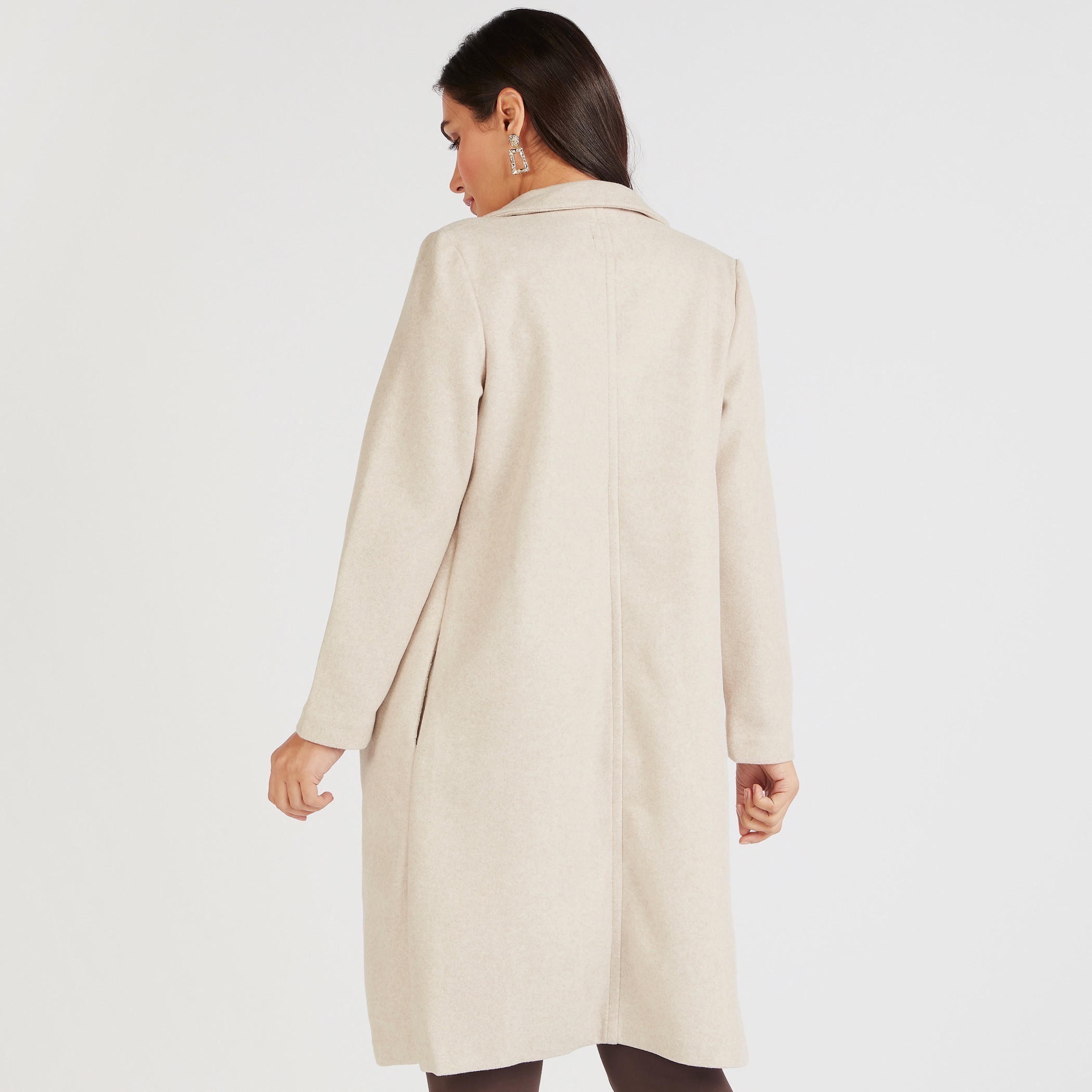 جاكيت طويل سادة بياقة مطوية-women-winterwear-coatsandjackets-jackets-image-5