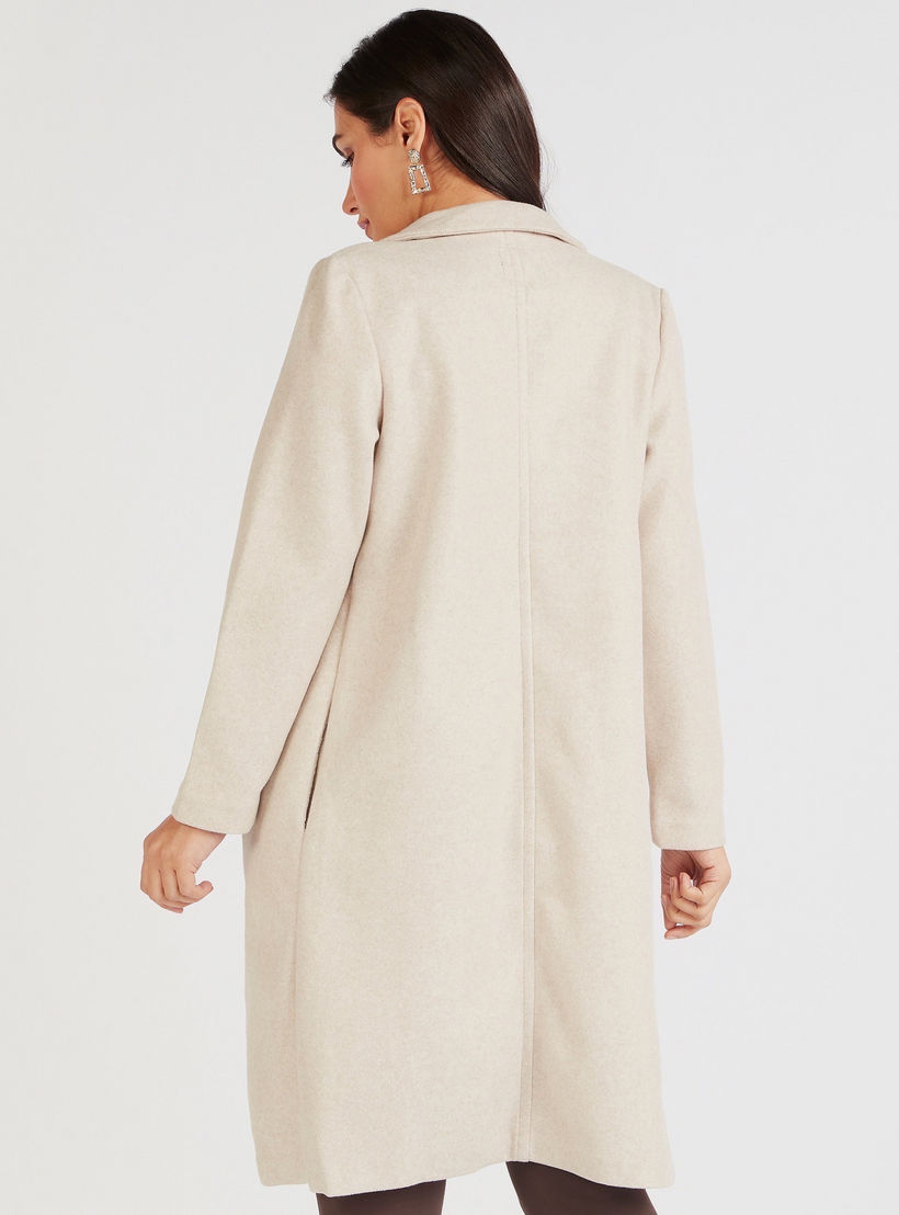 جاكيت طويل سادة بياقة مطوية-women-winterwear-coatsandjackets-jackets-image-5