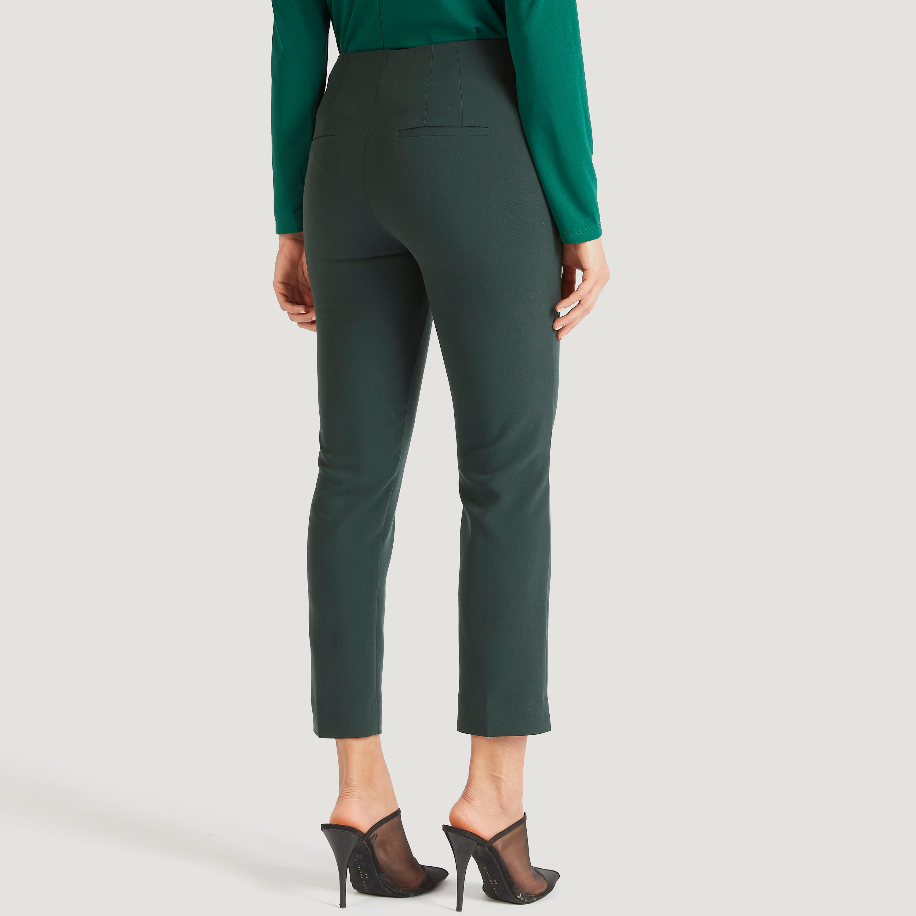 Solid Slim Fit Cropped Trousers with Zip Closure-women-clothing-bottoms-trousers-image-4