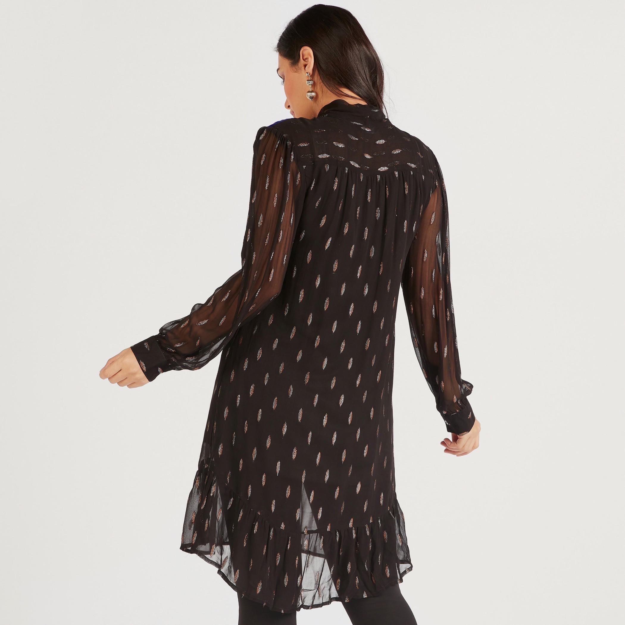 تونيك بأكمام طويلة وياقة بأربطة وطبعات-women-clothing-shirtsandblouses-blouses-image-4