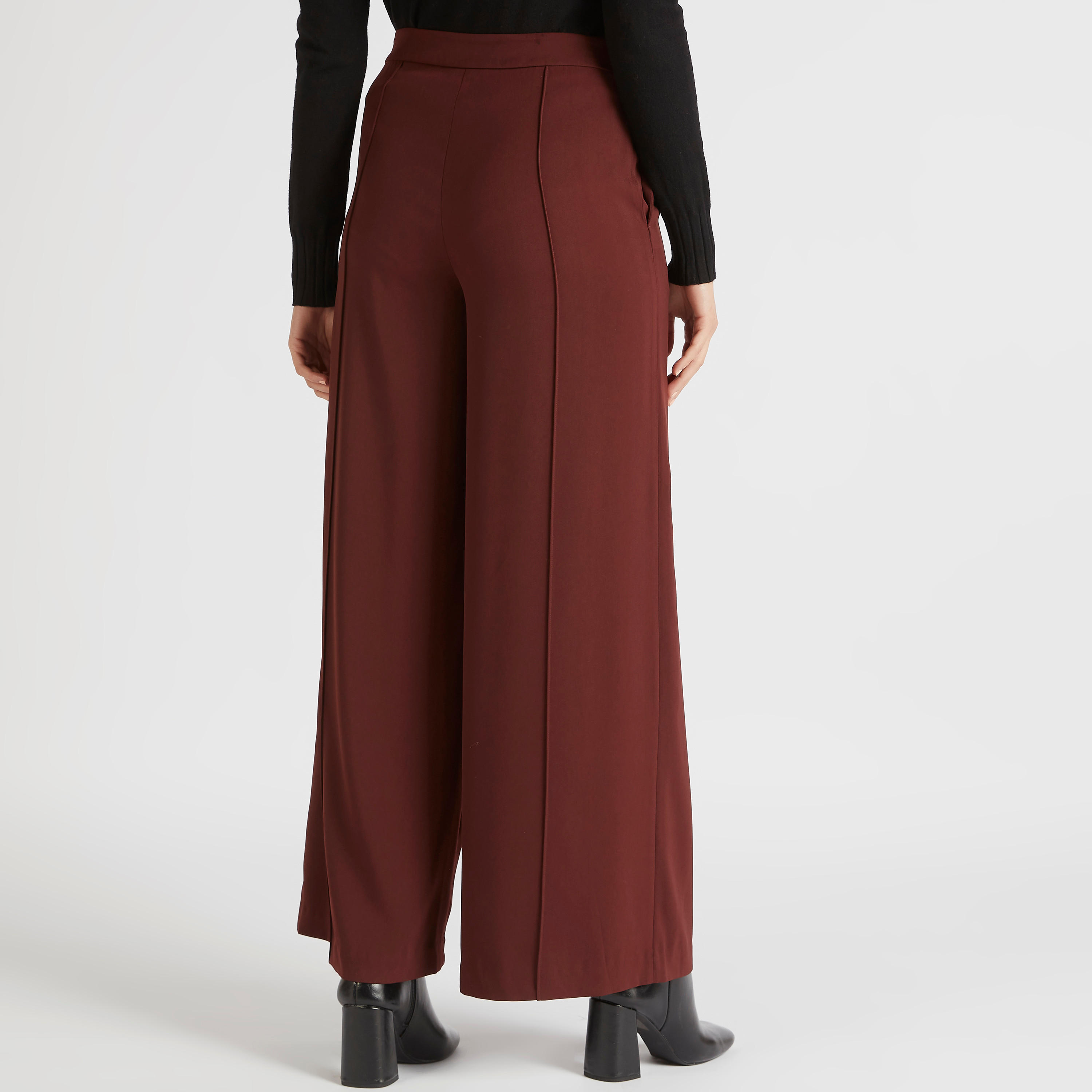 Solid Mid-Rise Palazzo Pants with Zip Closure-women-clothing-bottoms-trousers-image-4