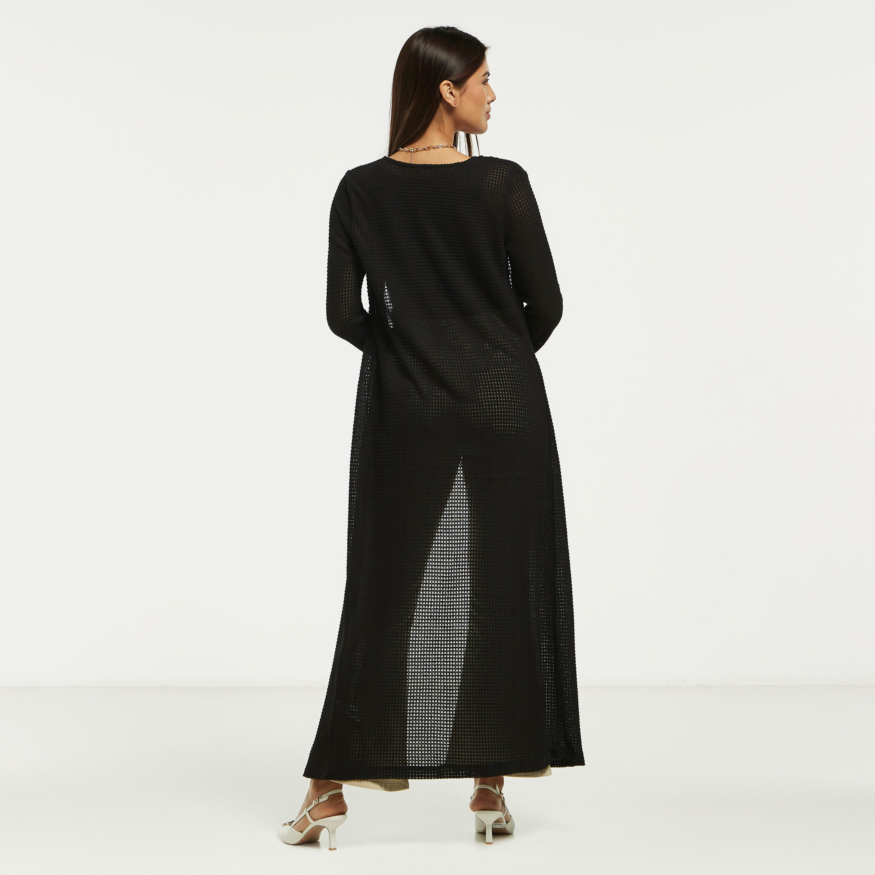 سترة طويلة بارزة الملمس بمقدمة مفتوحة-women-clothing-shirtsandblouses-blouses-image-3