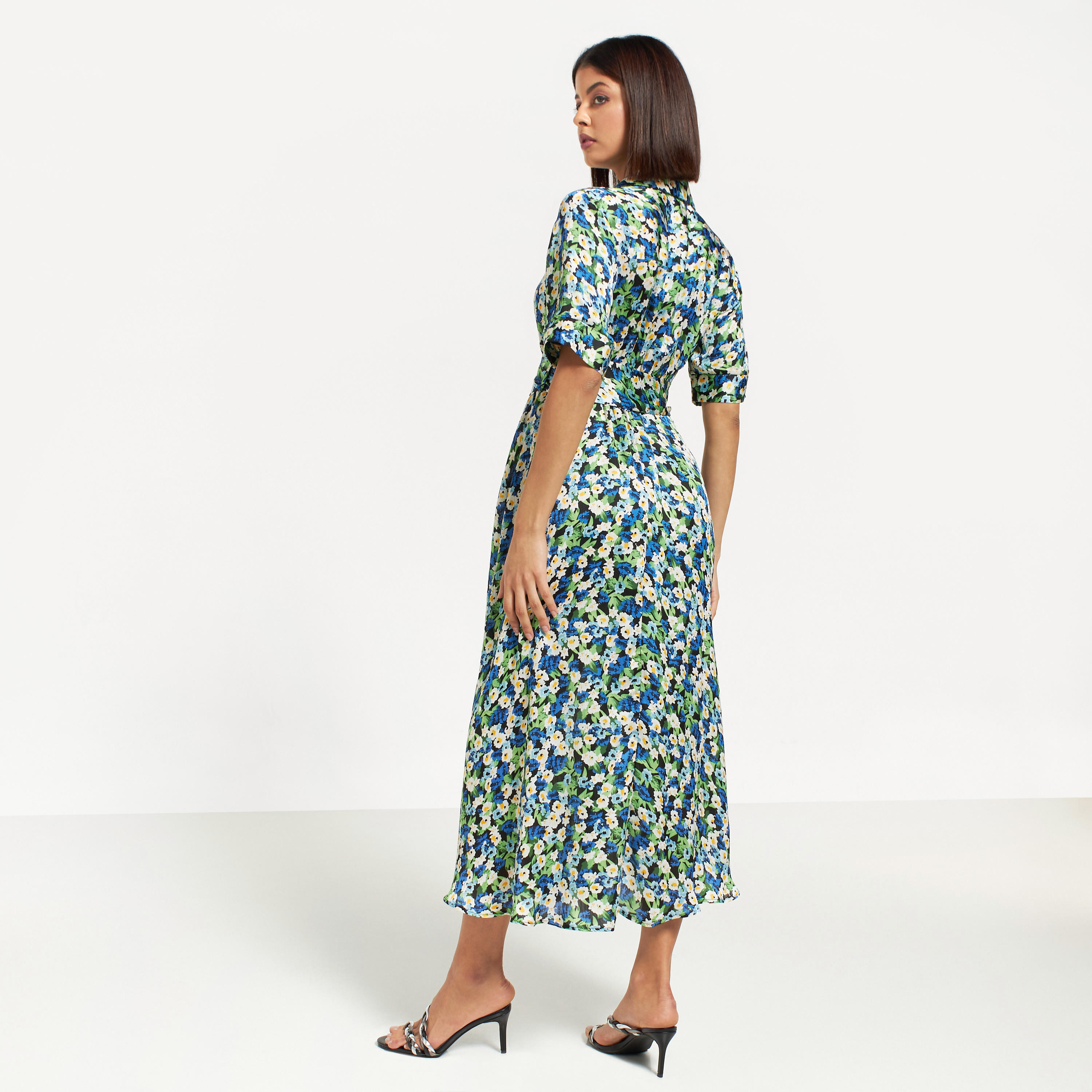 All-Over Floral Print Maxi Shirt Dress with Tie-Up Belt-women-clothing-dresses-image-3
