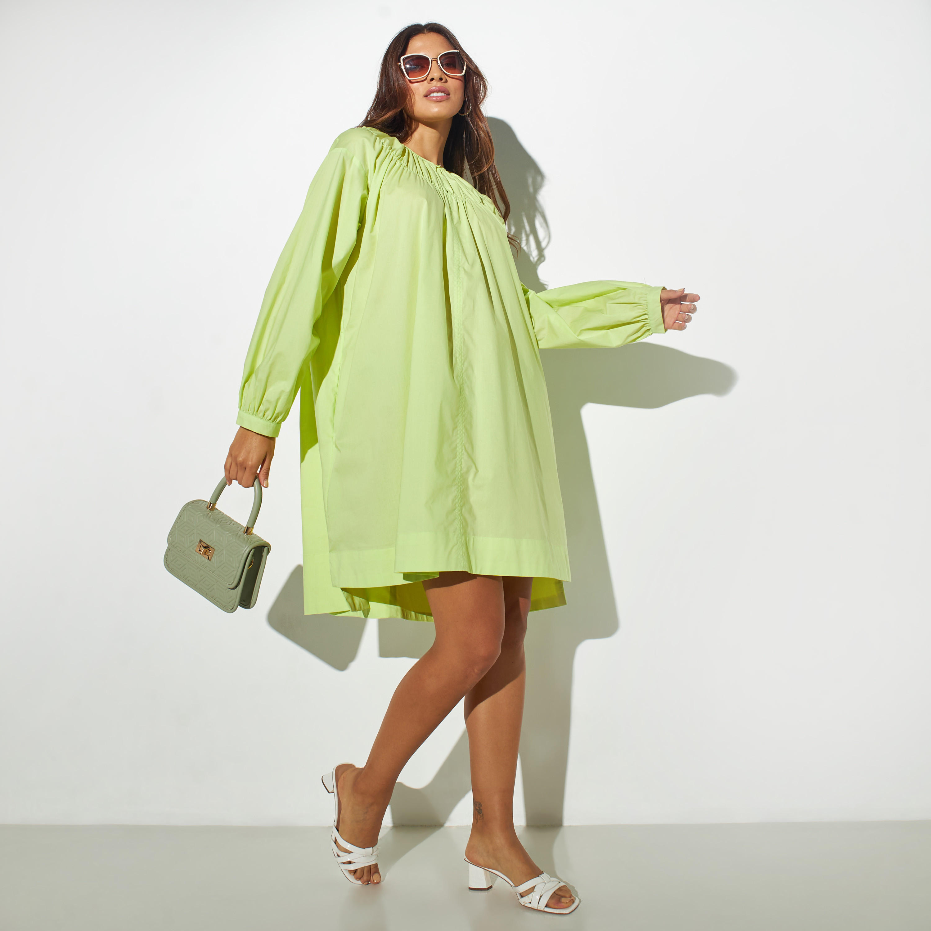 فستان بأكمام طويلة وكسرات-women-clothing-dresses-image-2