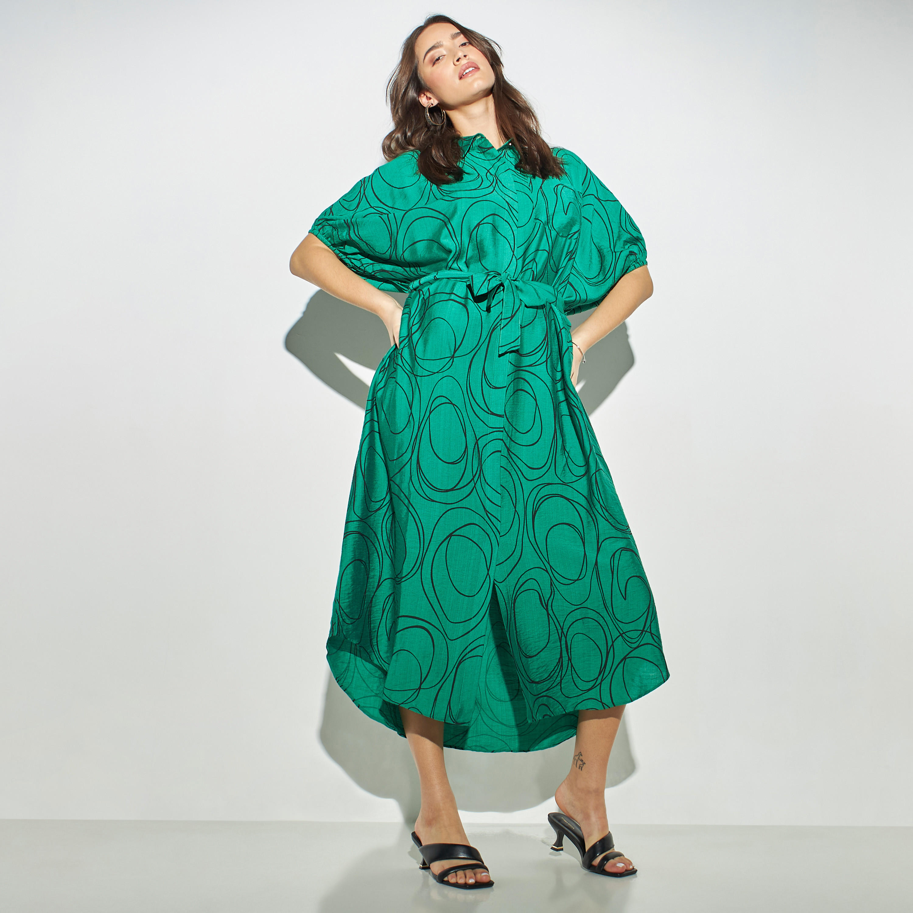 فستان قميص بحزام ربط وطبعات-women-clothing-dresses-image-2