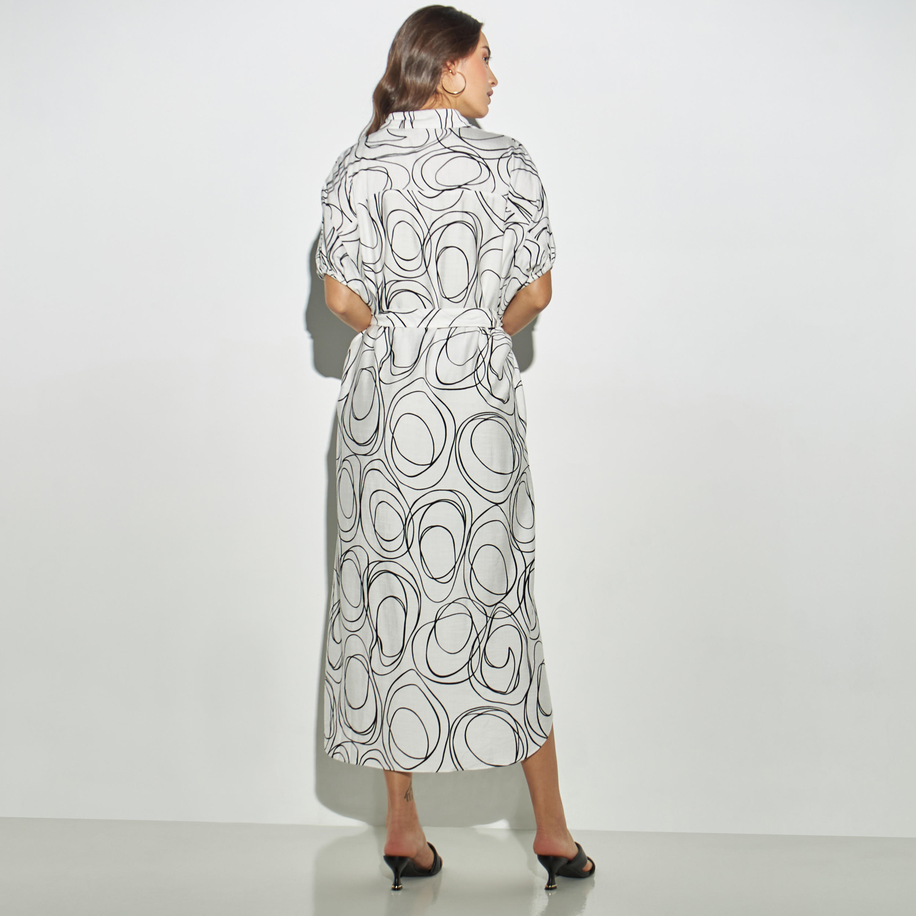 All-Over Print Shirt Dress with Tie-Up Belt-women-clothing-dresses-image-3