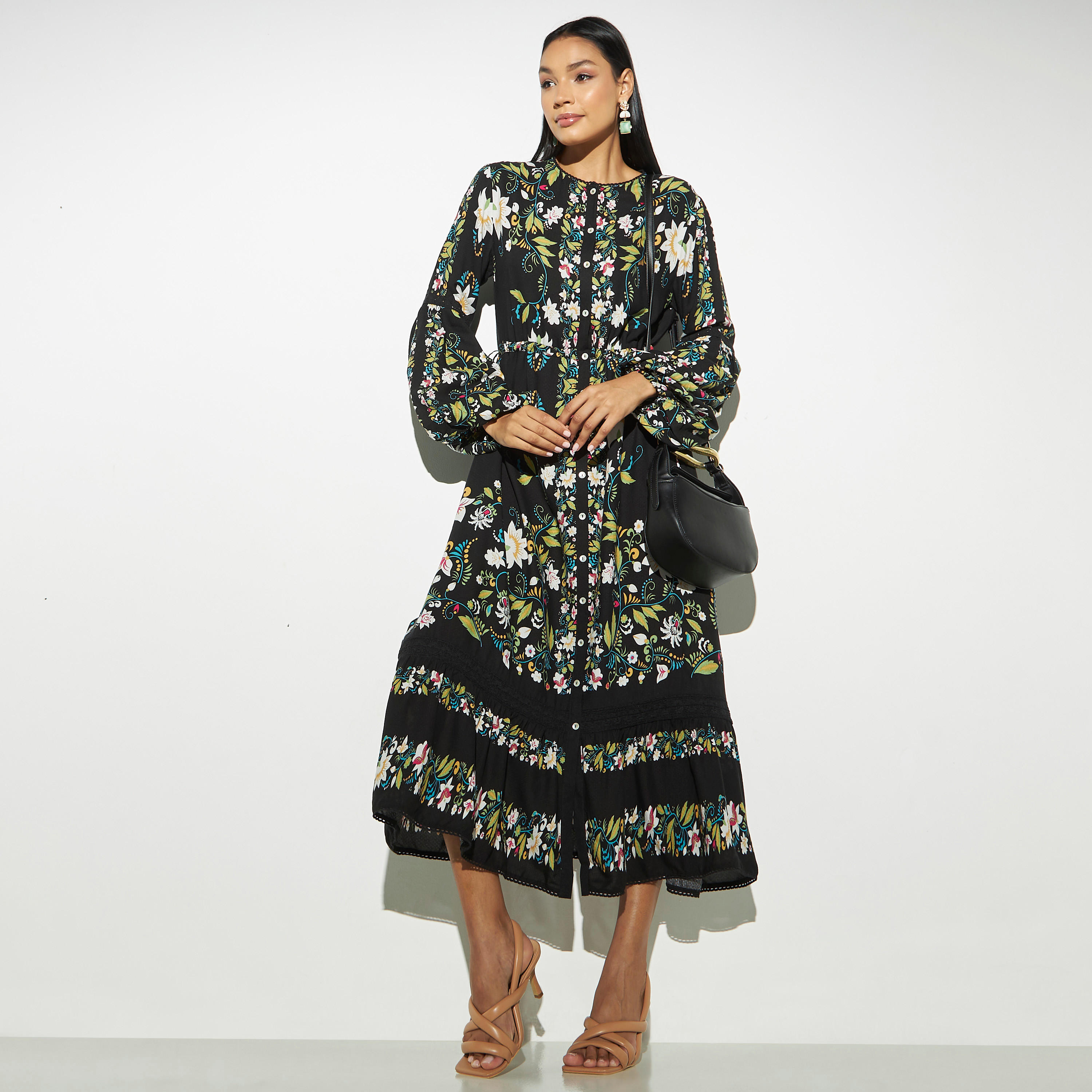 فستان بطبعات وأزرار-women-clothing-dresses-image-1