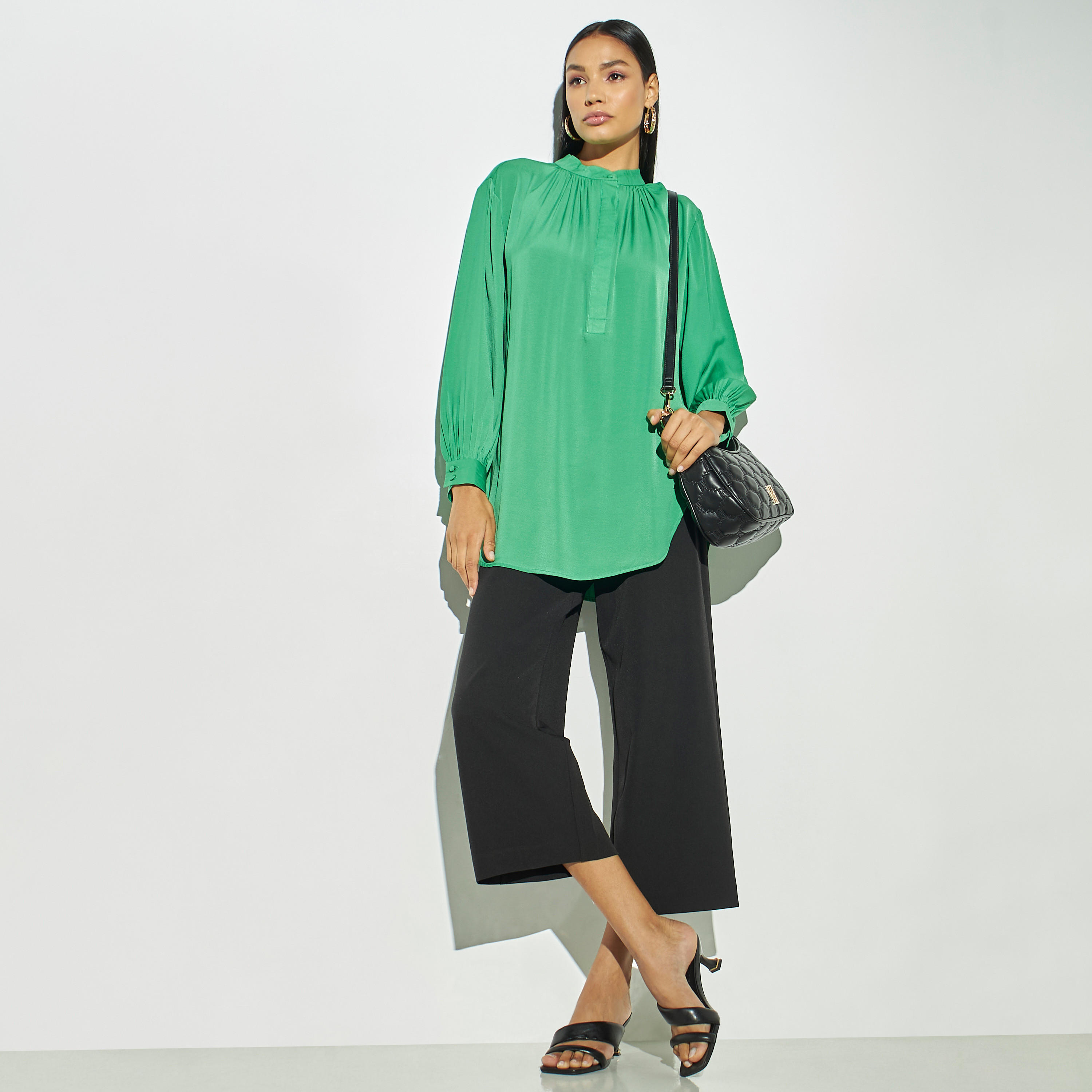 بنطلون سادة واسع الساقين-women-clothing-bottoms-trousers-image-3