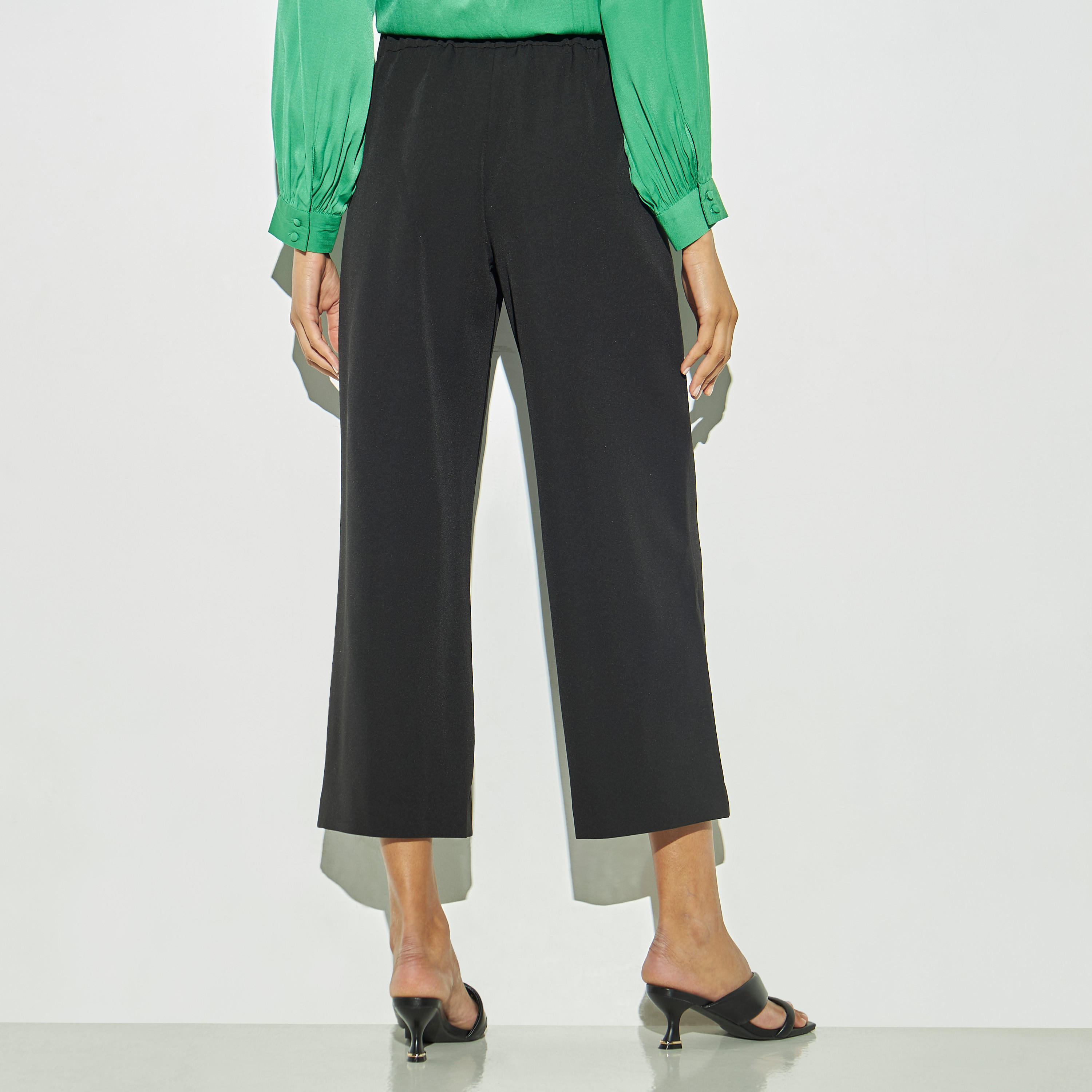بنطلون سادة واسع الساقين-women-clothing-bottoms-trousers-image-2