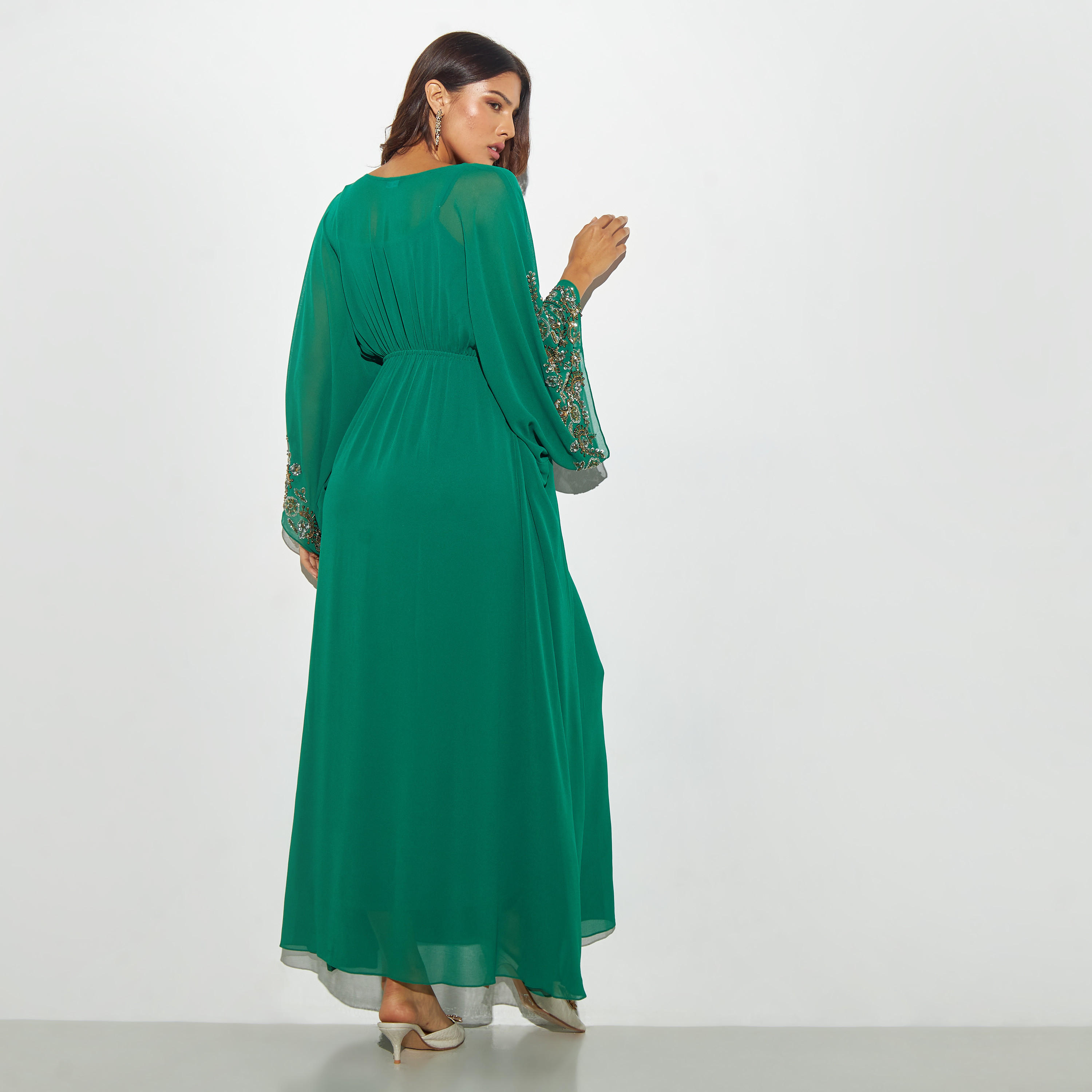 فستان طويل قفطان مزيّن بأربطة-women-clothing-dresses-image-3
