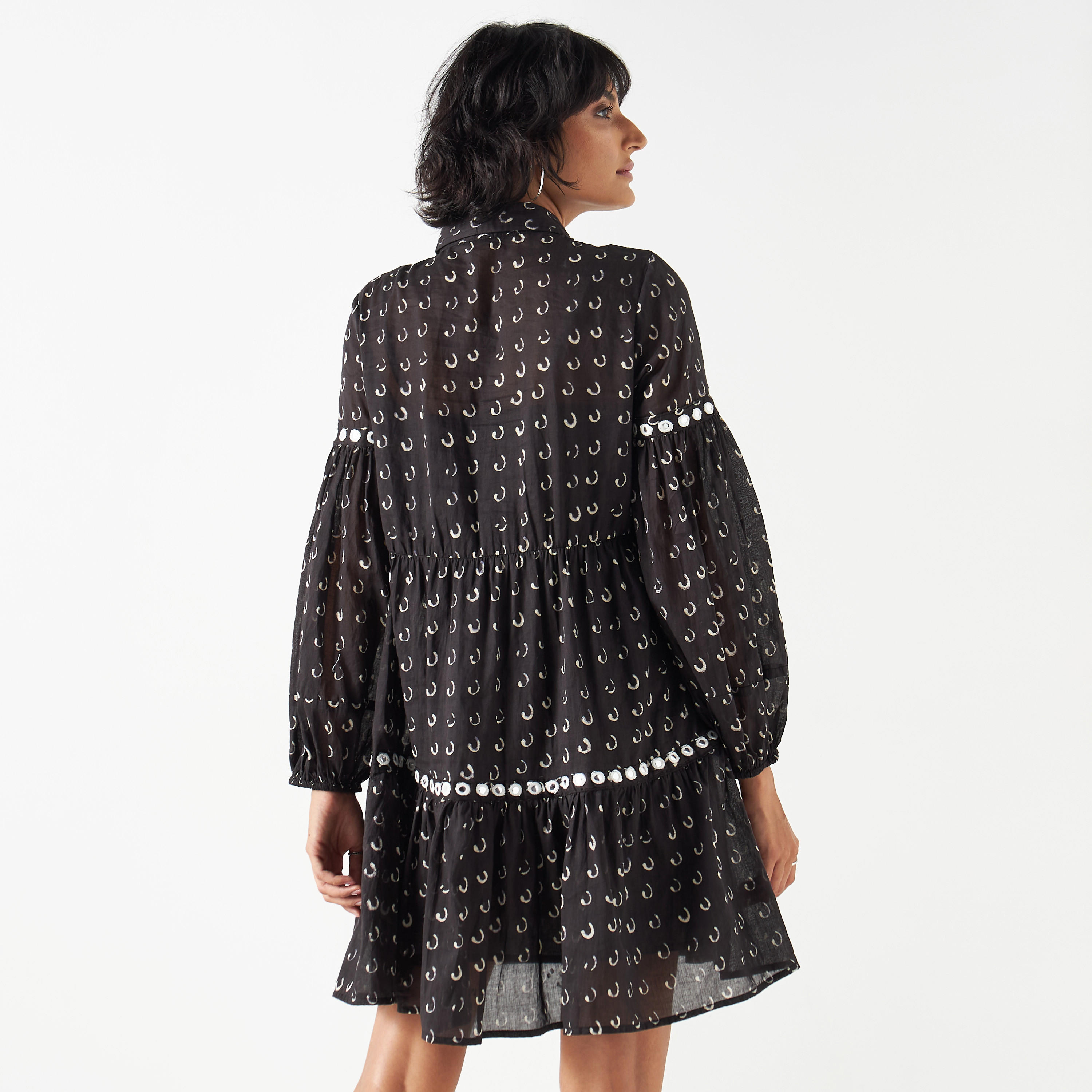 فستان متعدّد الطبقات بأربطة وزخارف-women-clothing-dresses-image-3