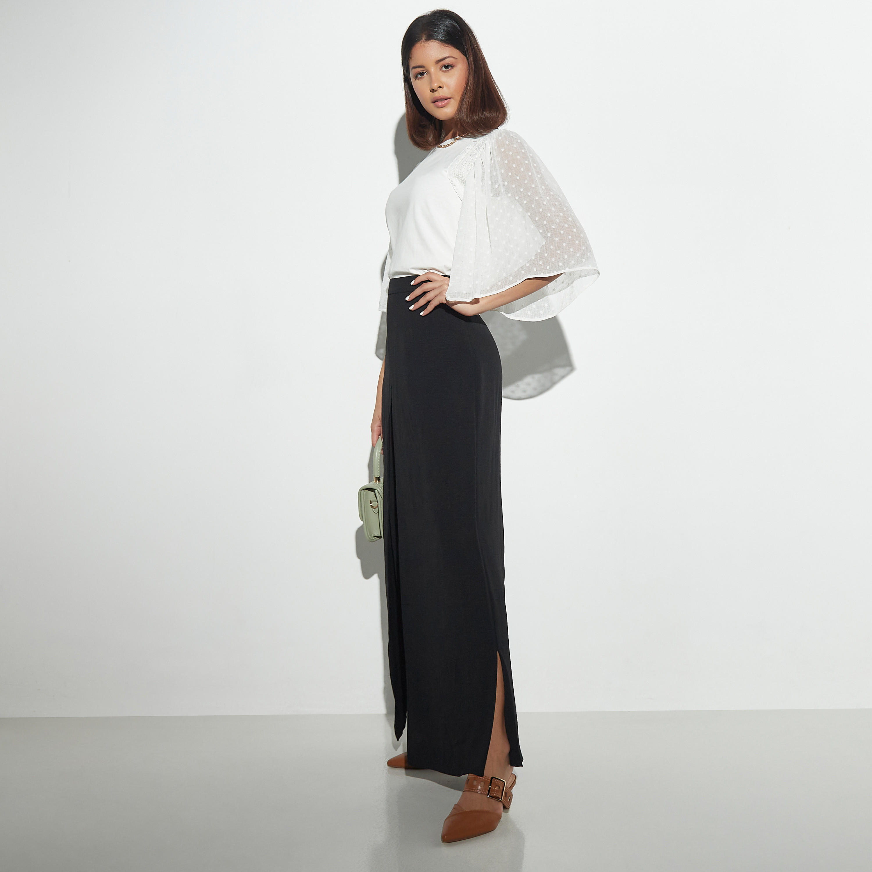 بنطلون سادة بفتحة جانبية-women-clothing-bottoms-trousers-image-3