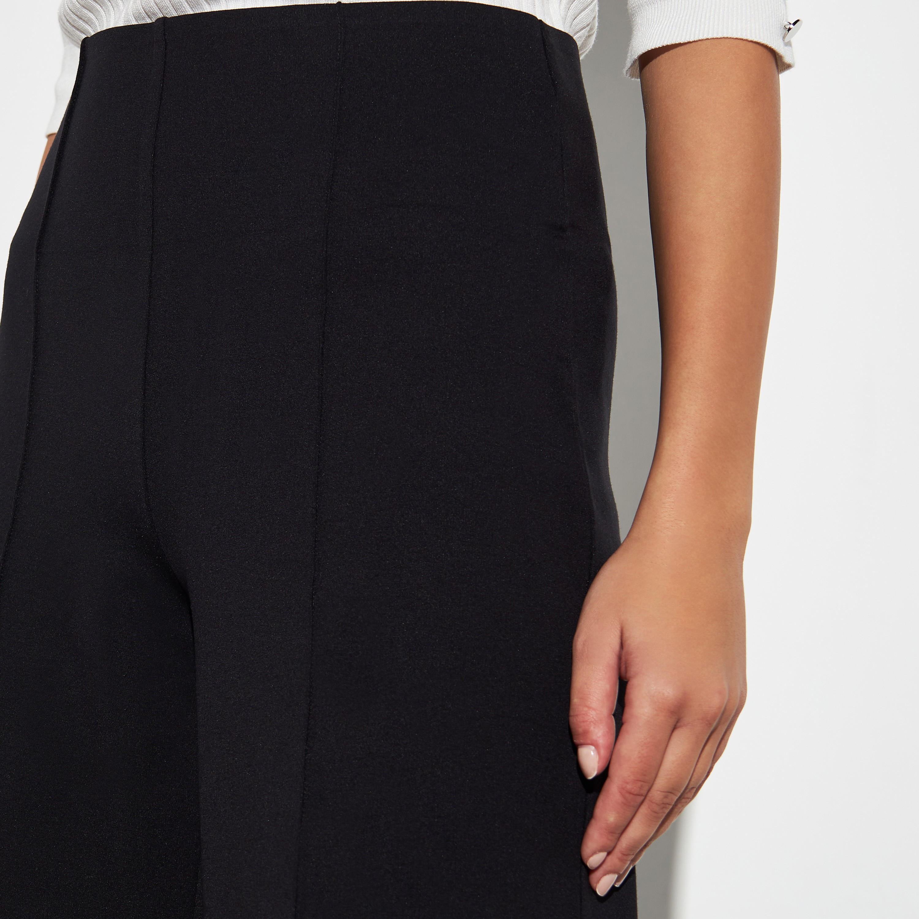 Solid Wide Leg Pants-women-clothing-bottoms-trousers-image-4