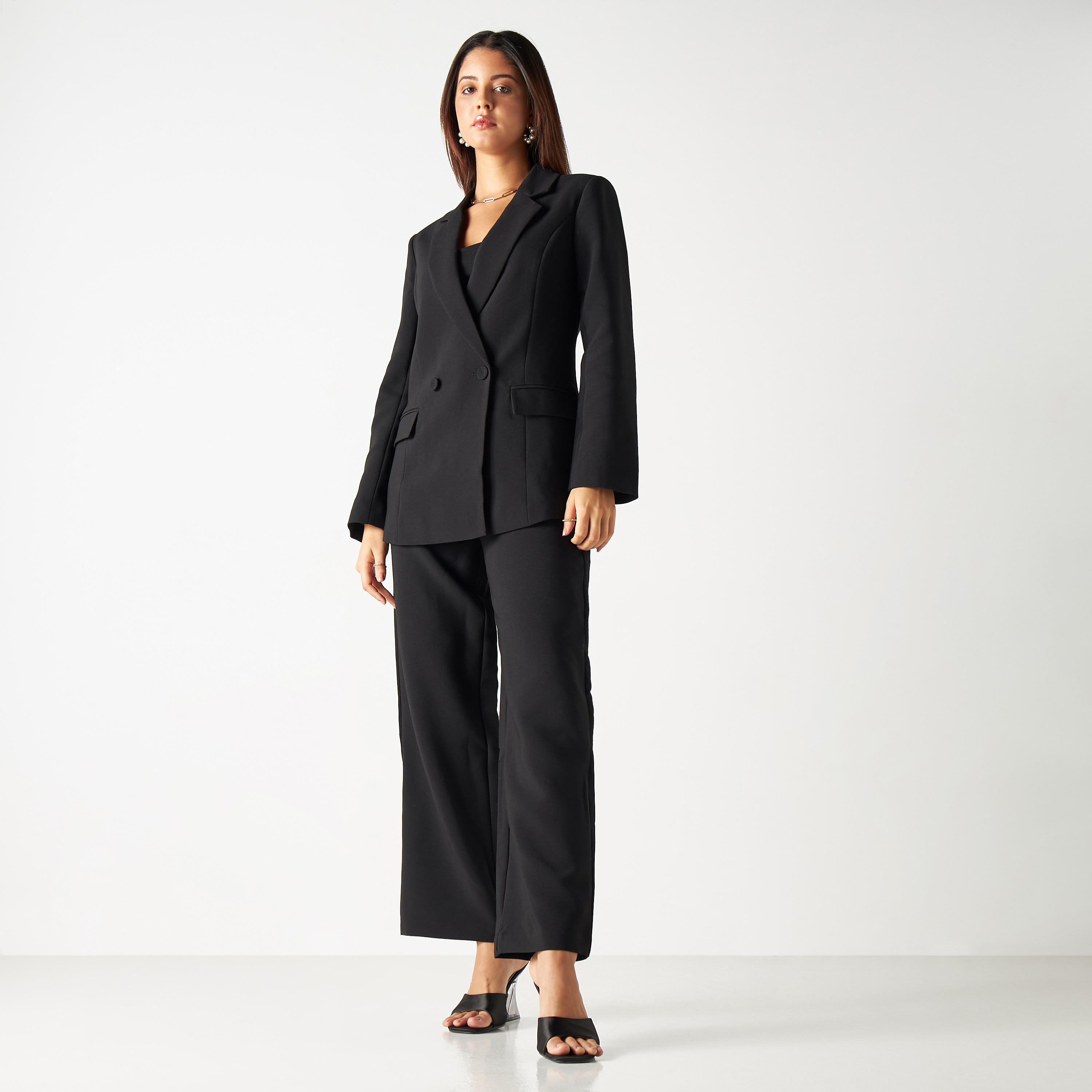 Solid Wide Leg Pants with Semi-Elasticated Waistband and Pockets-women-clothing-bottoms-trousers-image-2