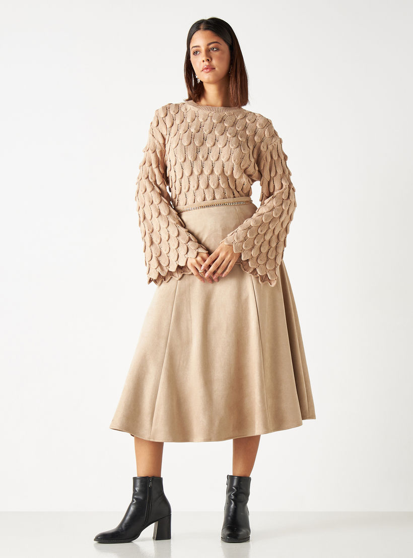 كنزة بارزة الملمس بأكمام واسعة-women-clothing-cardigansandjumpers-jumpers-image-4