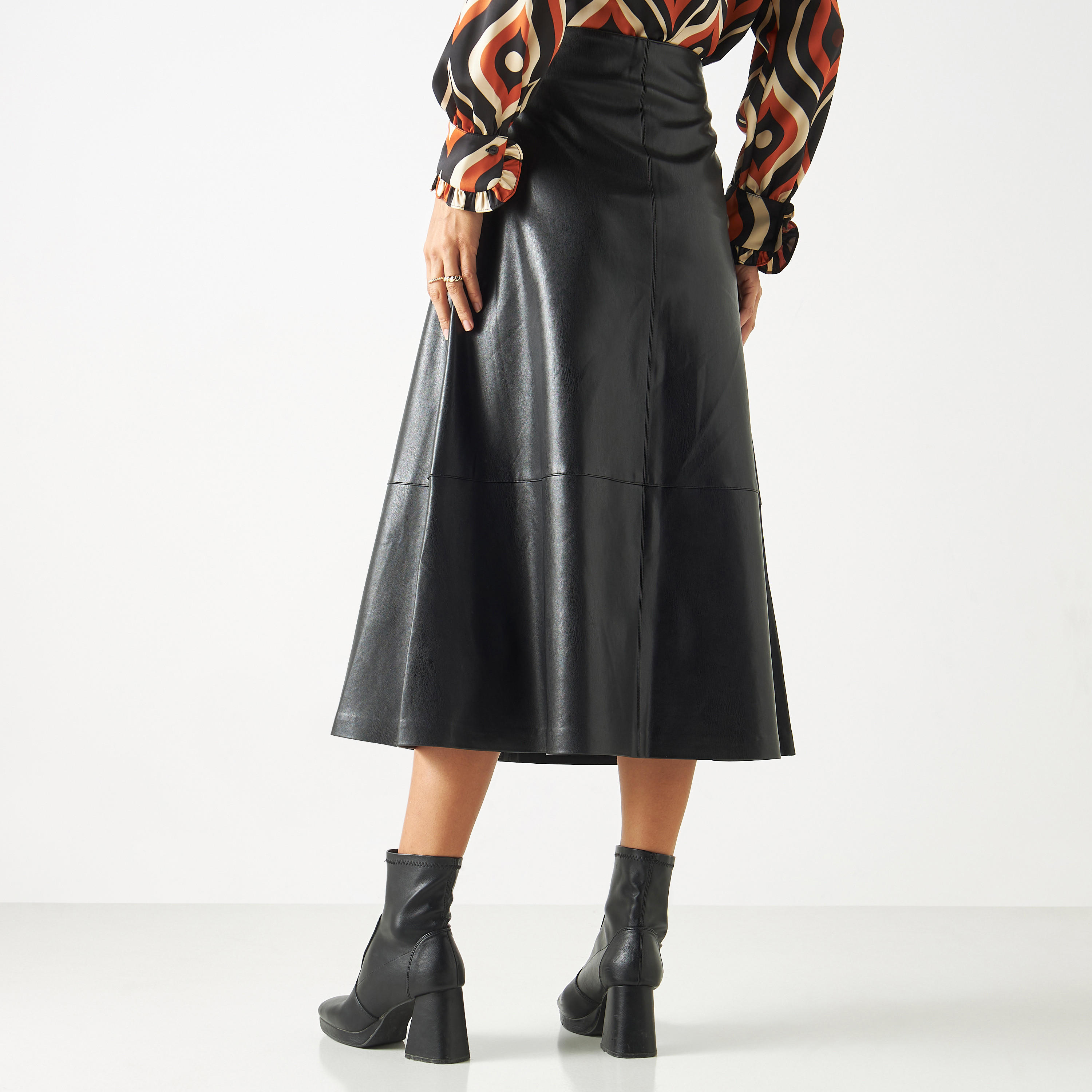 تنورة ميدي إيه لاين بسحاب للإغلاق وجيوب-women-clothing-bottoms-skirts-image-3