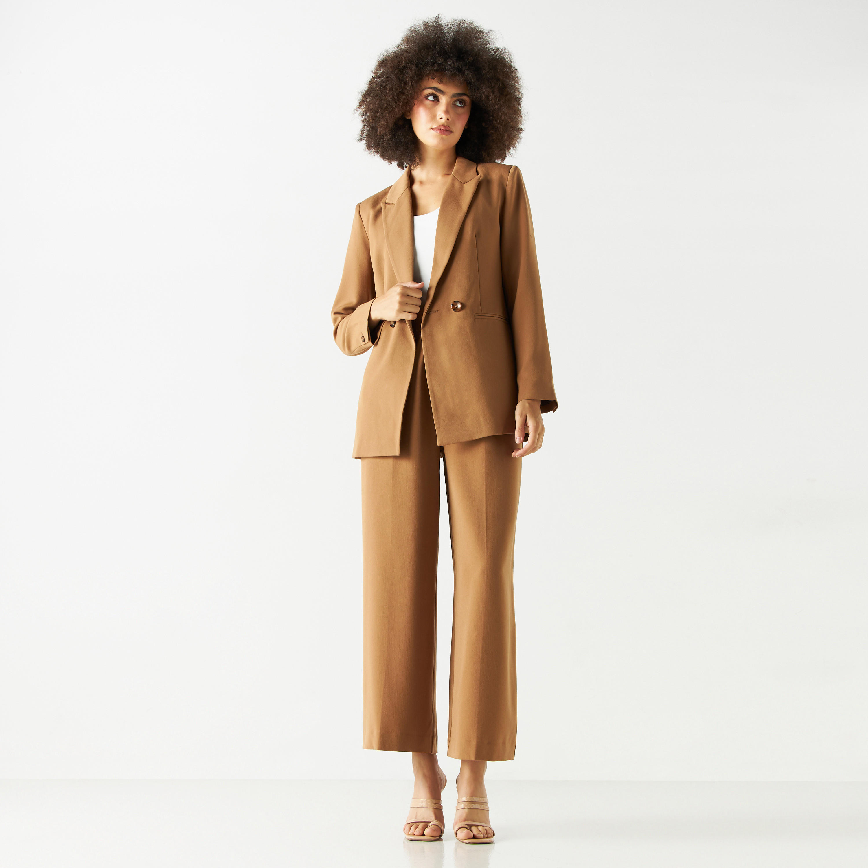 بنطلون سادة واسع الساقين بجيوب وسحّاب إغلاق-women-clothing-bottoms-trousers-image-3