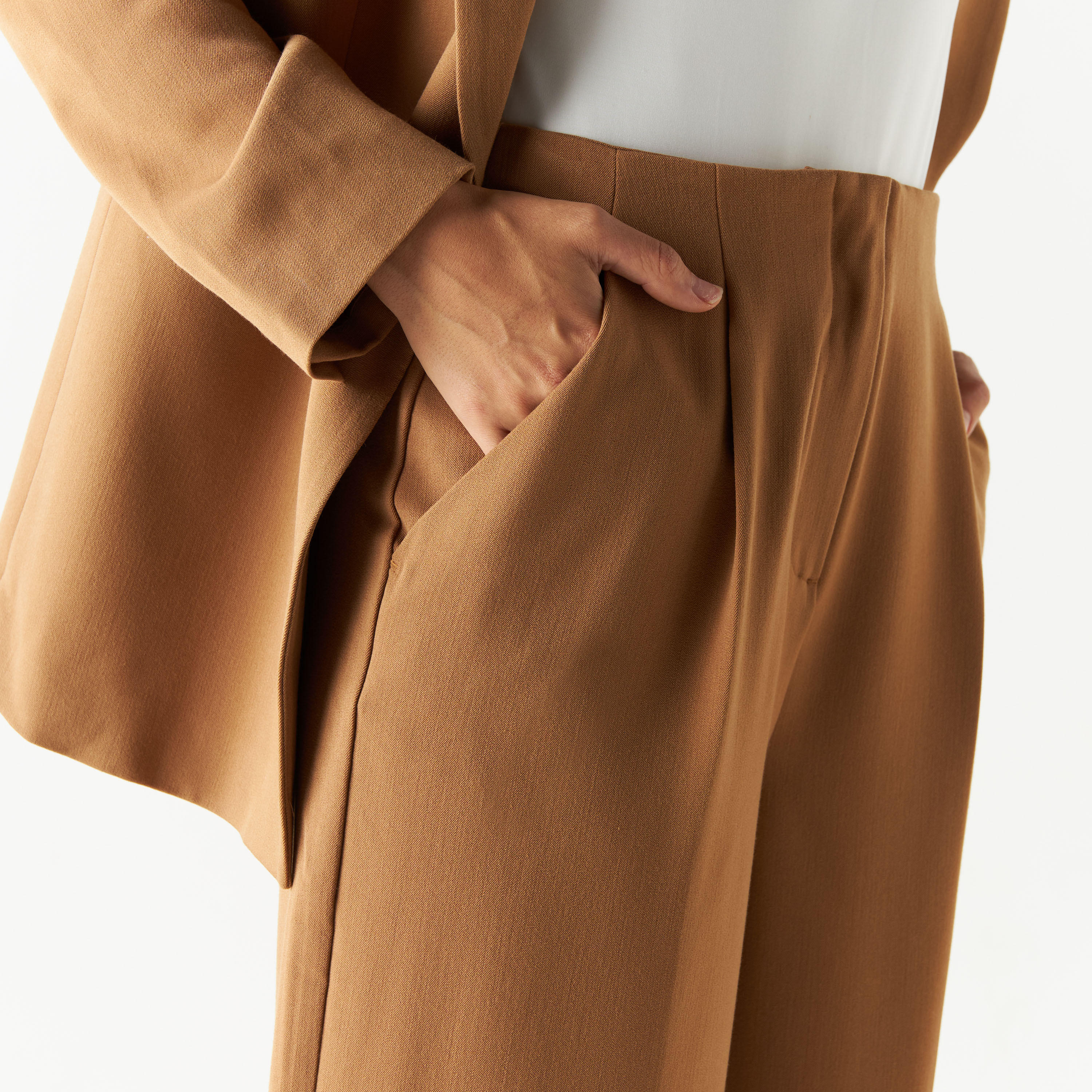 بنطلون سادة واسع الساقين بجيوب وسحّاب إغلاق-women-clothing-bottoms-trousers-image-1