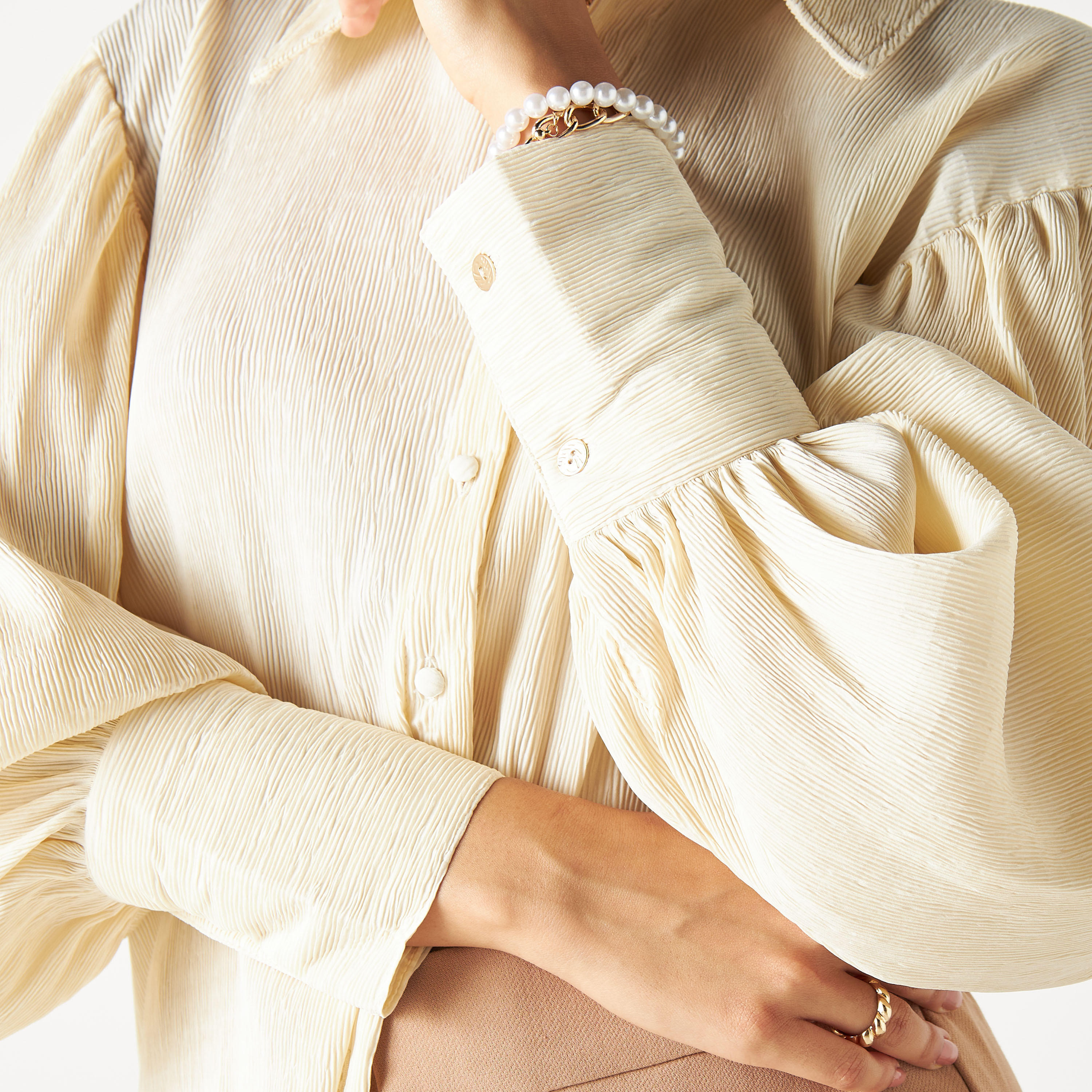 قميص بارز الملمس بأكمام بيشوب-women-clothing-shirtsandblouses-shirts-image-5