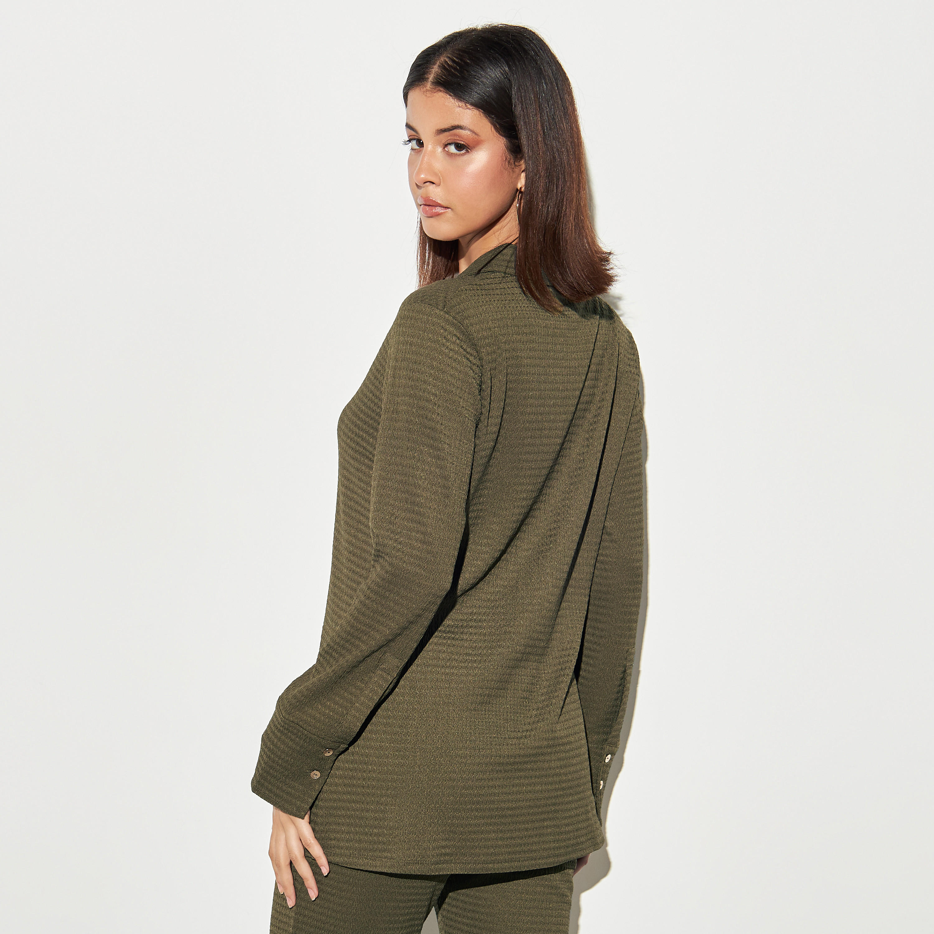 Textured Shirt with Long Sleeves-women-clothing-shirtsandblouses-shirts-image-3