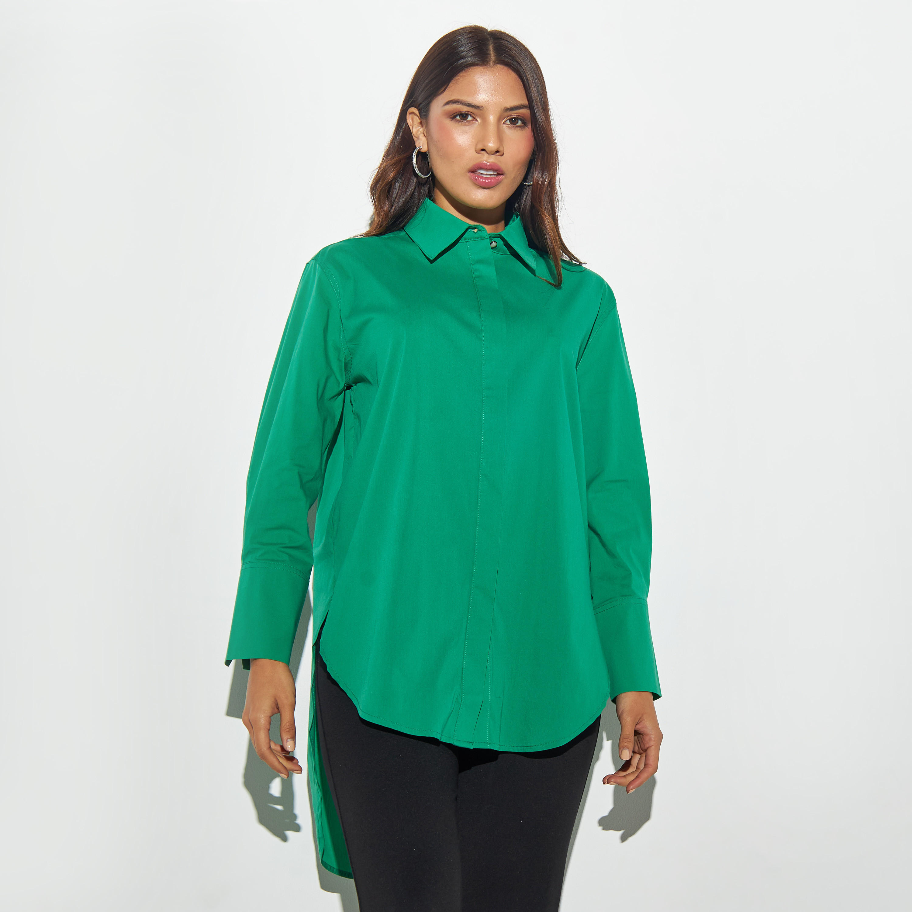 قميص بأكمام طويلة وحواف غير متماثلة-women-clothing-shirtsandblouses-shirts-image-4