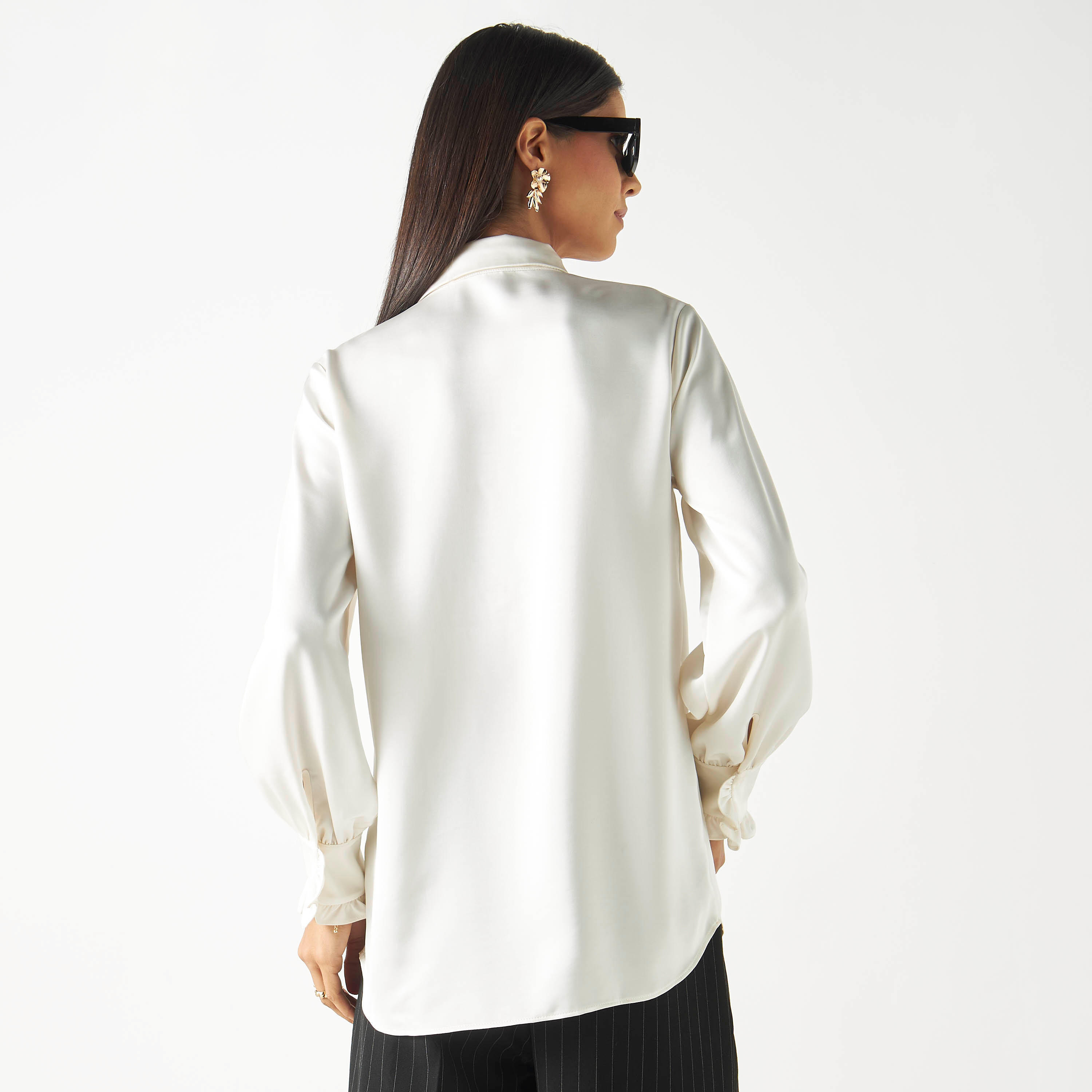 قميص سادة بتفاصيل كشكش وأكمام طويلة-women-clothing-shirtsandblouses-shirts-image-3