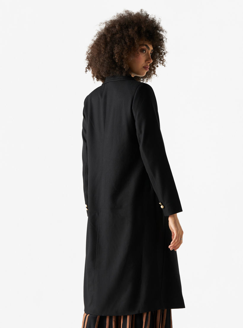 Collared Coat with Long Sleeves-women-clothing-coatsandjackets-coats-image-3