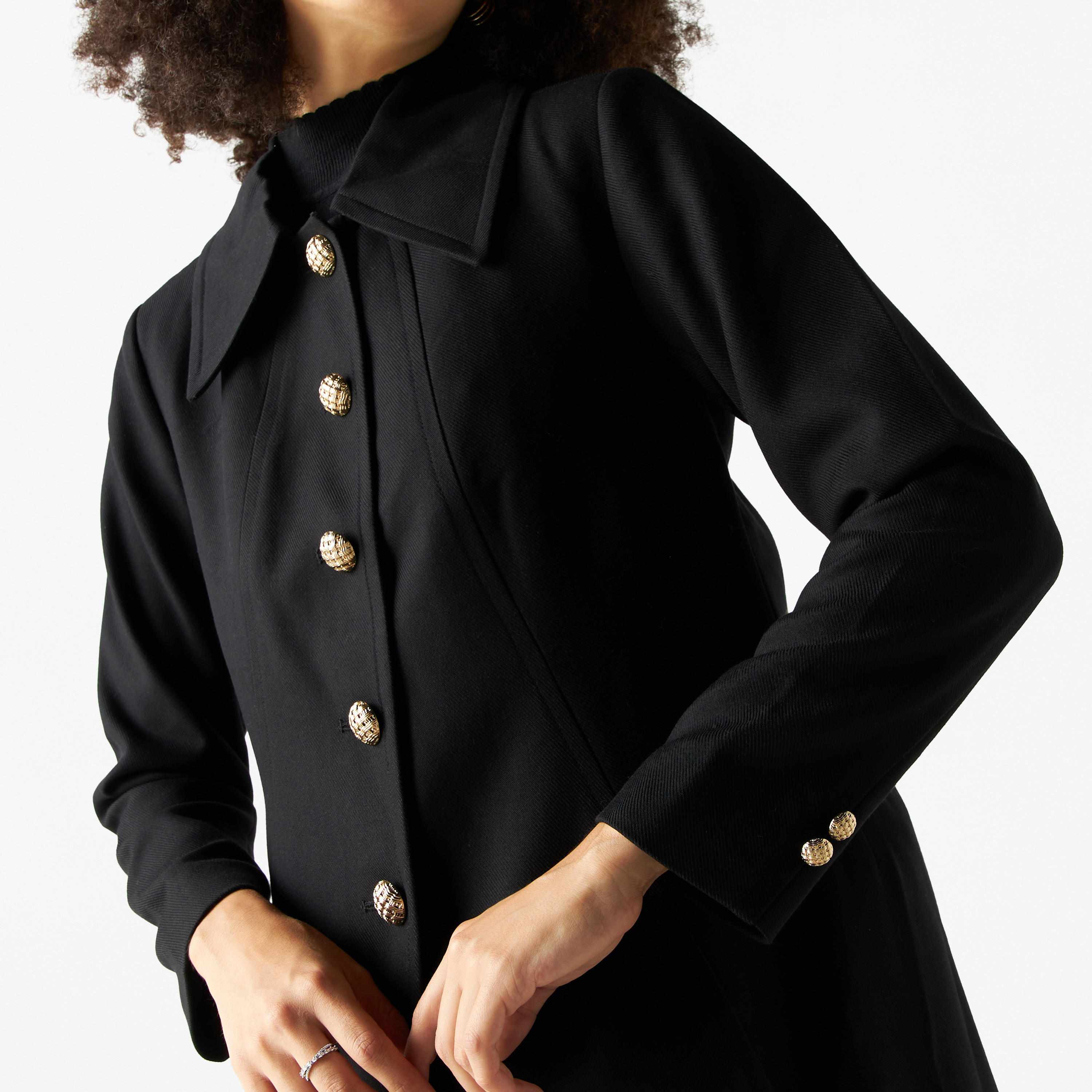 Collared Coat with Long Sleeves-women-clothing-coatsandjackets-coats-image-4