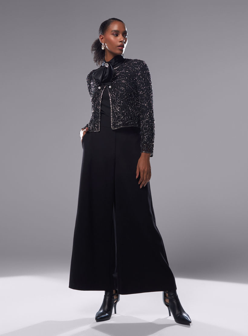 Embellished Round Neck Shrug with Long Sleeves-women-winterwear-coatsandjackets-jackets-image-4