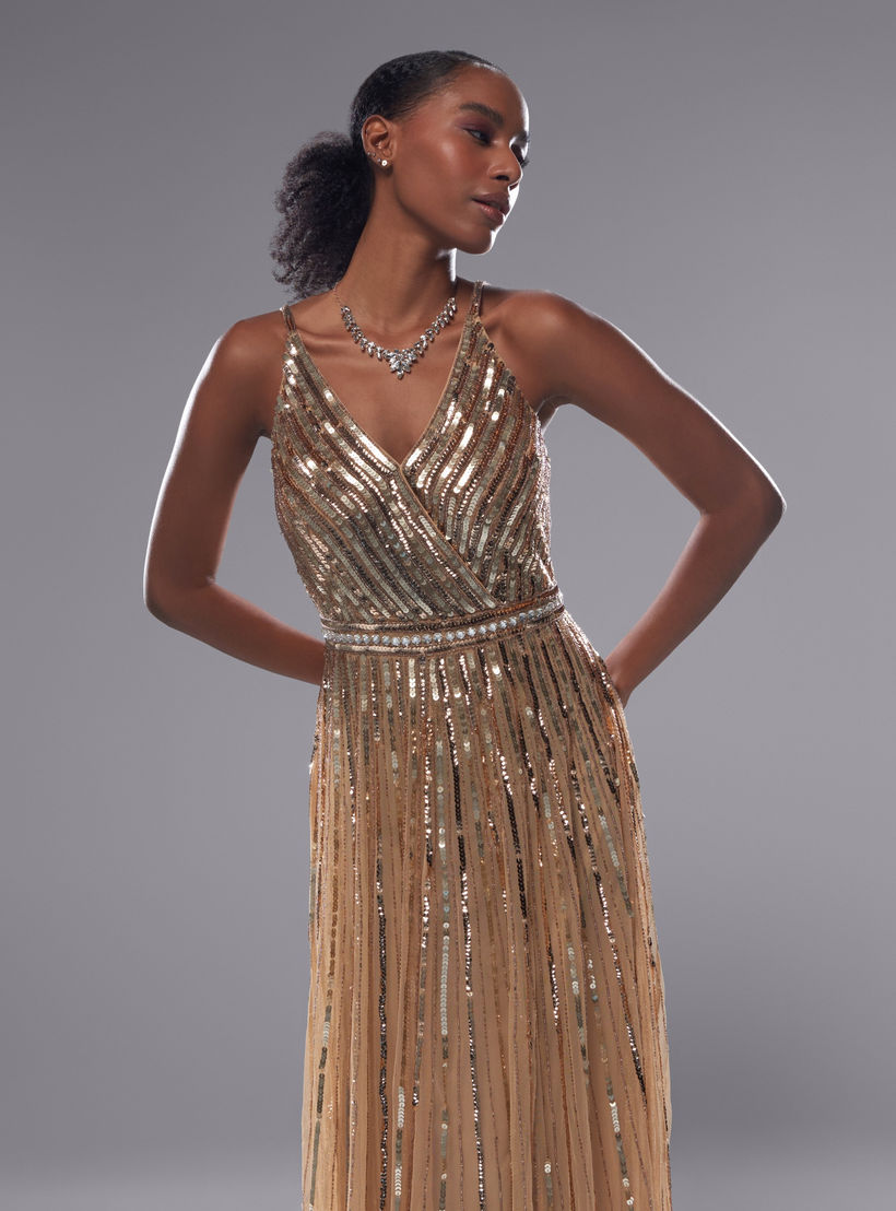 فستان طويل دون أكمام مزيّن بياقة v وأكمام رفيعة-women-clothing-dresses-image-5