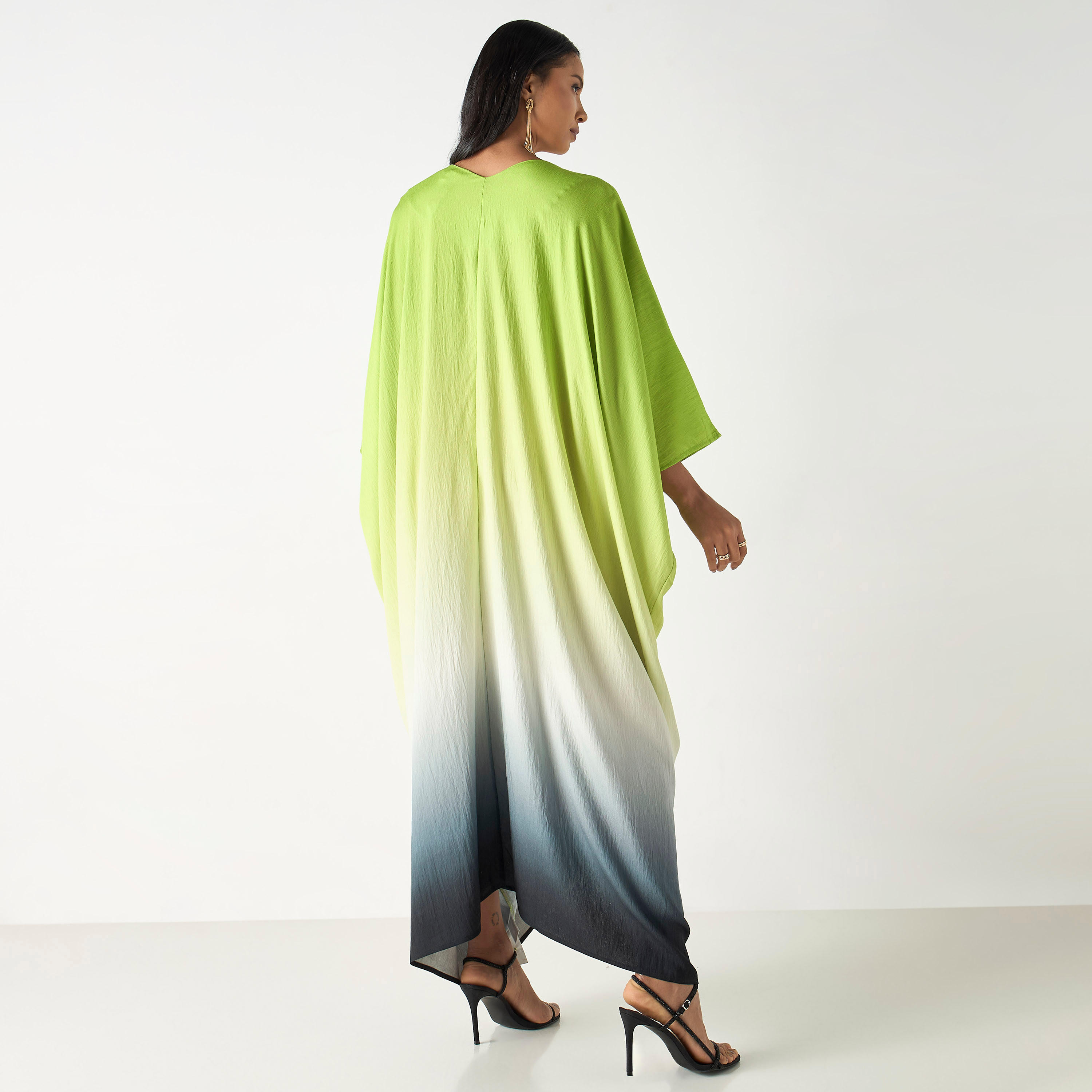 فستان قفطان بياقة V وأربطة-women-clothing-dresses-image-4
