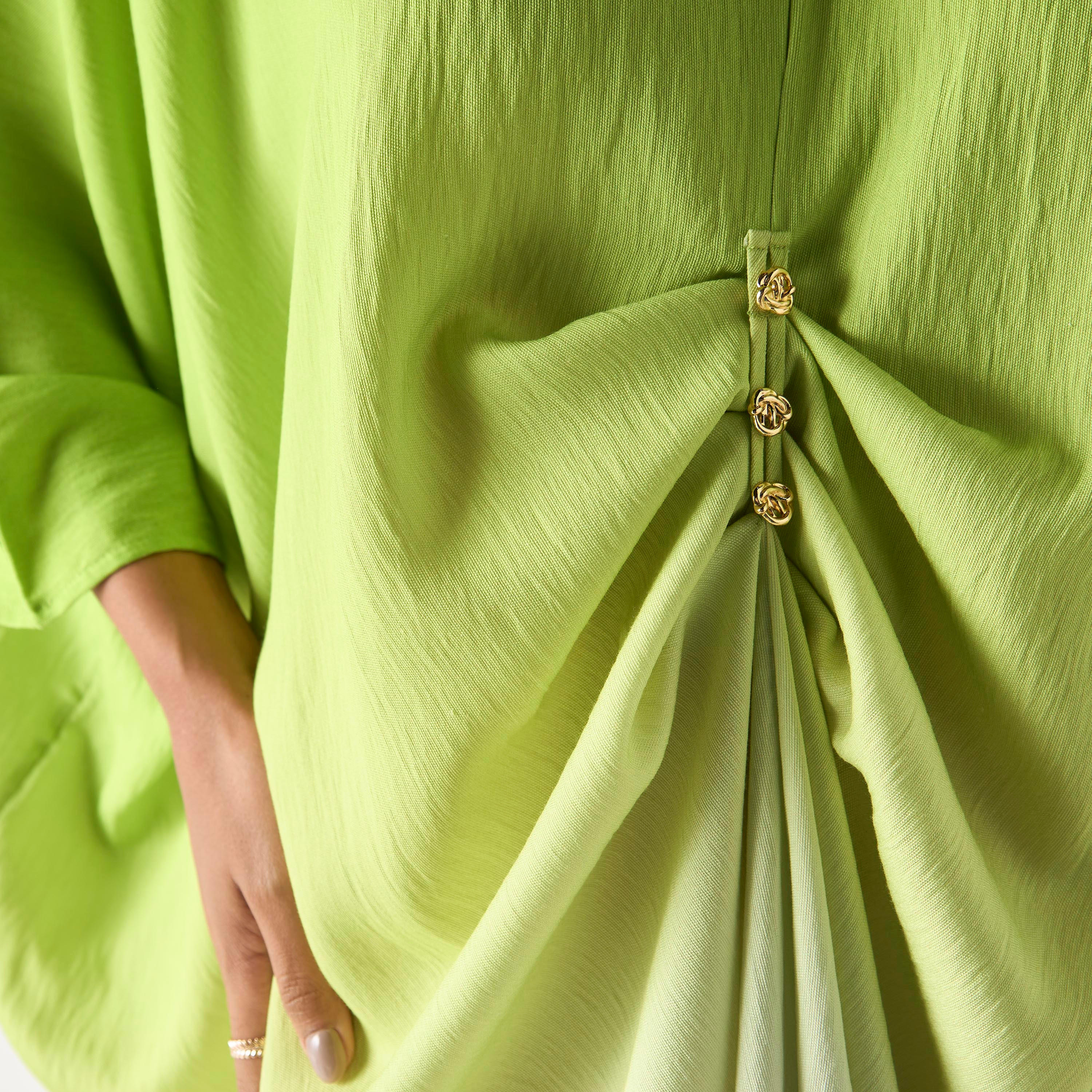فستان قفطان بياقة V وأربطة-women-clothing-dresses-image-5
