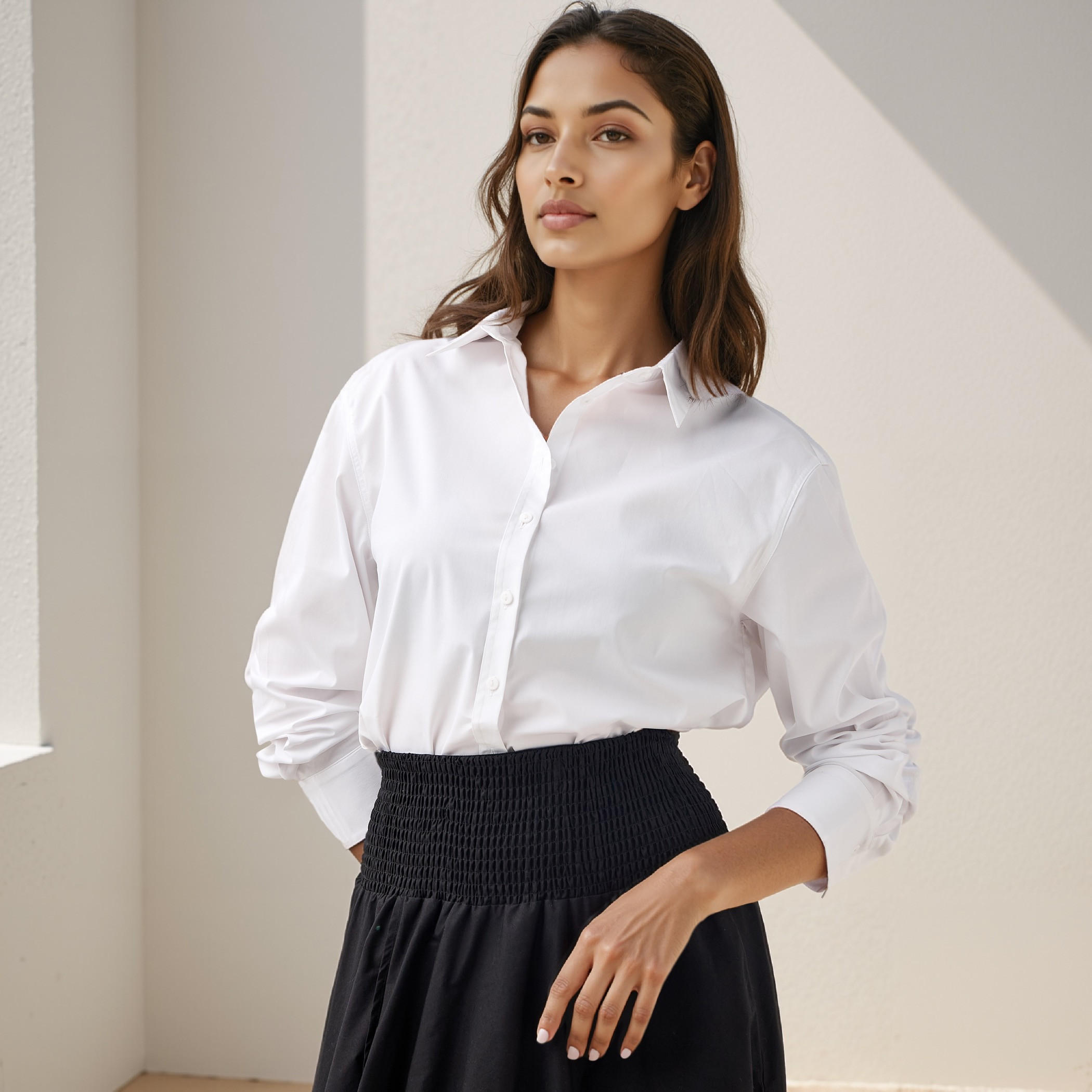 Regular Fit Shirt with Long Sleeves-women-clothing-shirtsandblouses-shirts-image-1