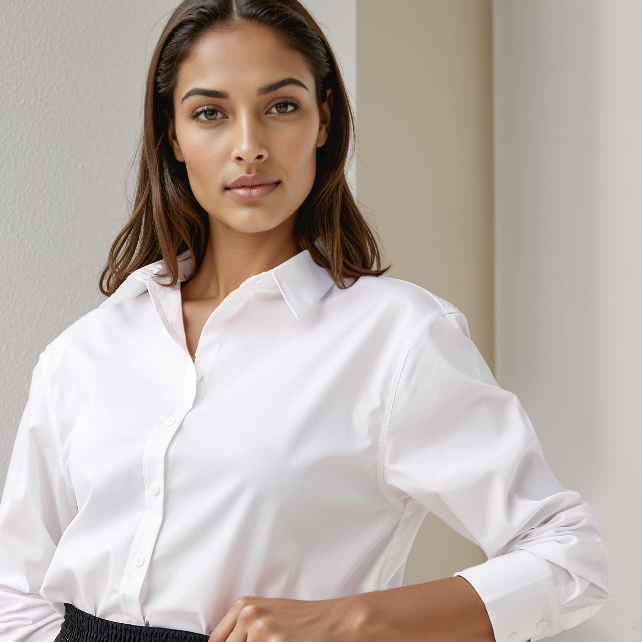 Regular Fit Shirt with Long Sleeves-women-clothing-shirtsandblouses-shirts-image-4