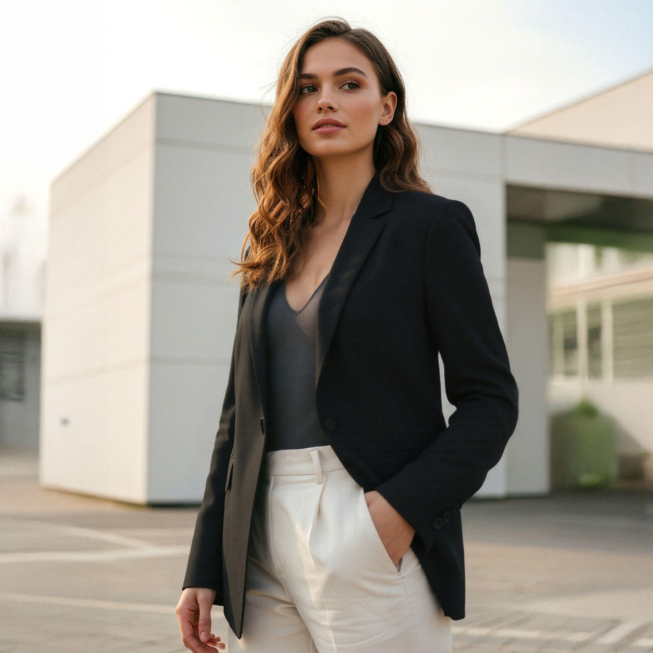 Notch Lapel Blazer with Pockets-women-clothing-coatsandjackets-blazers-image-1