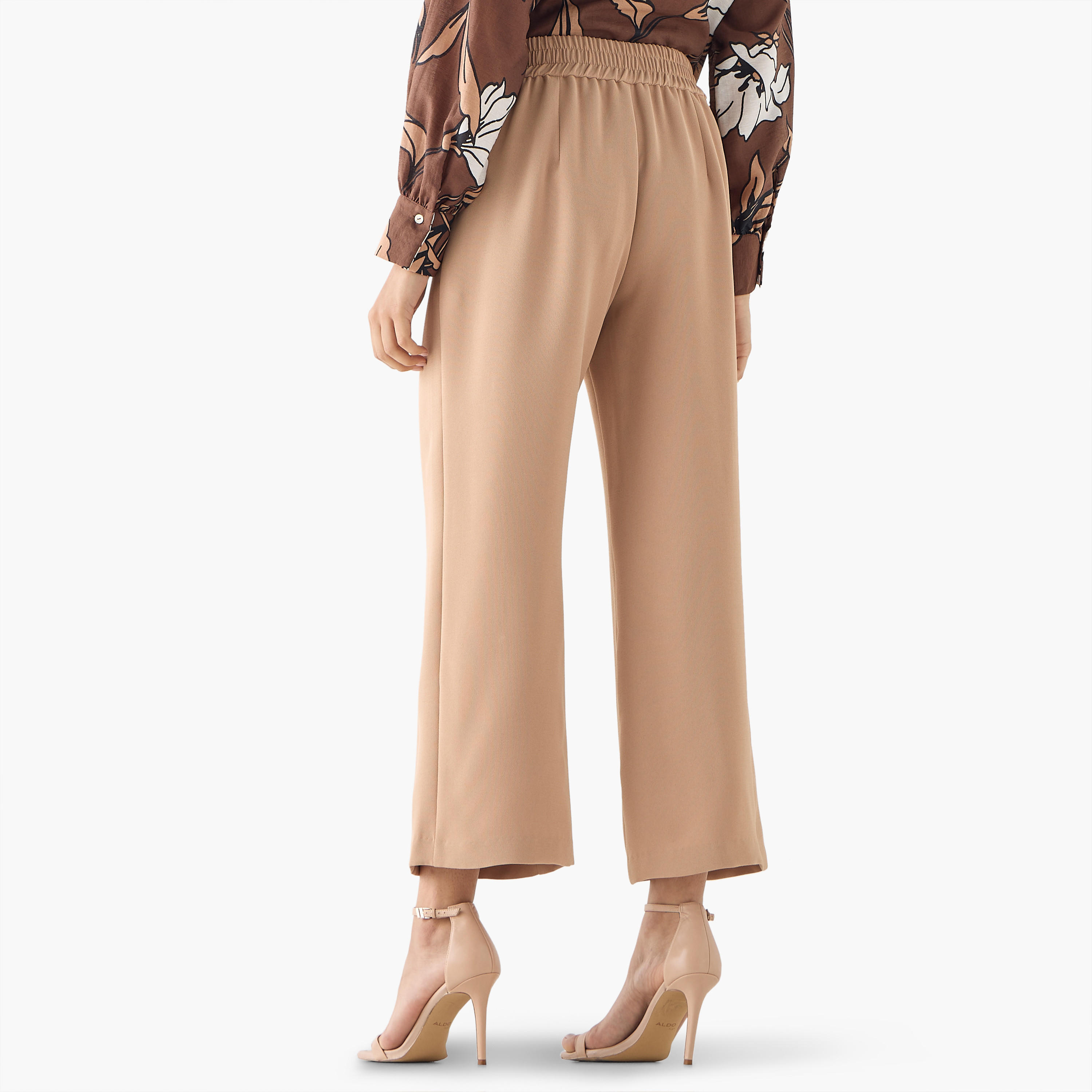 Semi-Elasticated Waist Pants-women-clothing-bottoms-trousers-image-3