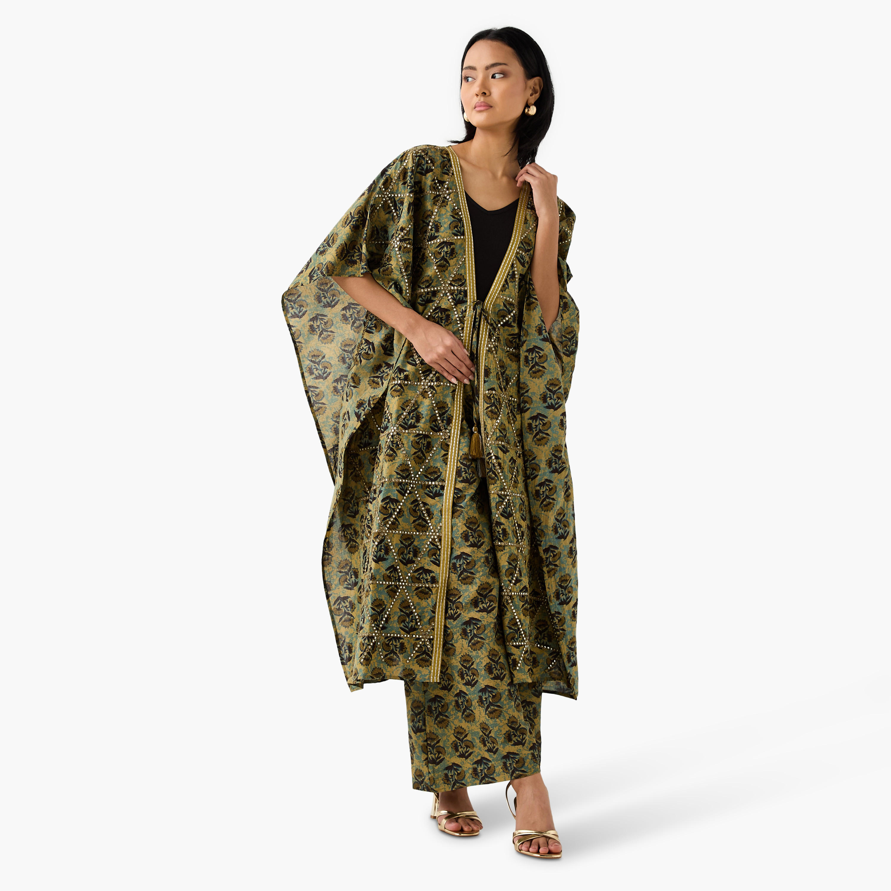 بنطلون بالازو بقصة مريحة وخصر مرن وطبعة زهور-women-clothing-bottoms-trousers-image-2