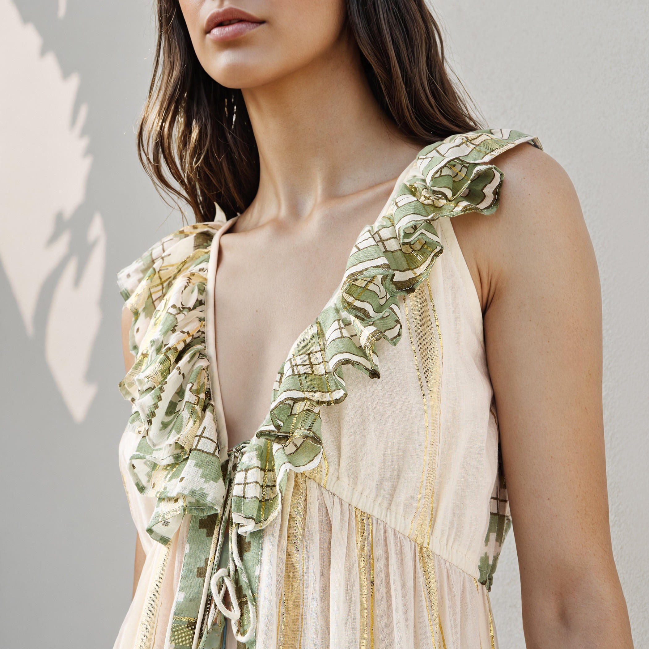 Longline Printed V-neck Open Front Shrug-women-clothing-shirtsandblouses-blouses-image-4