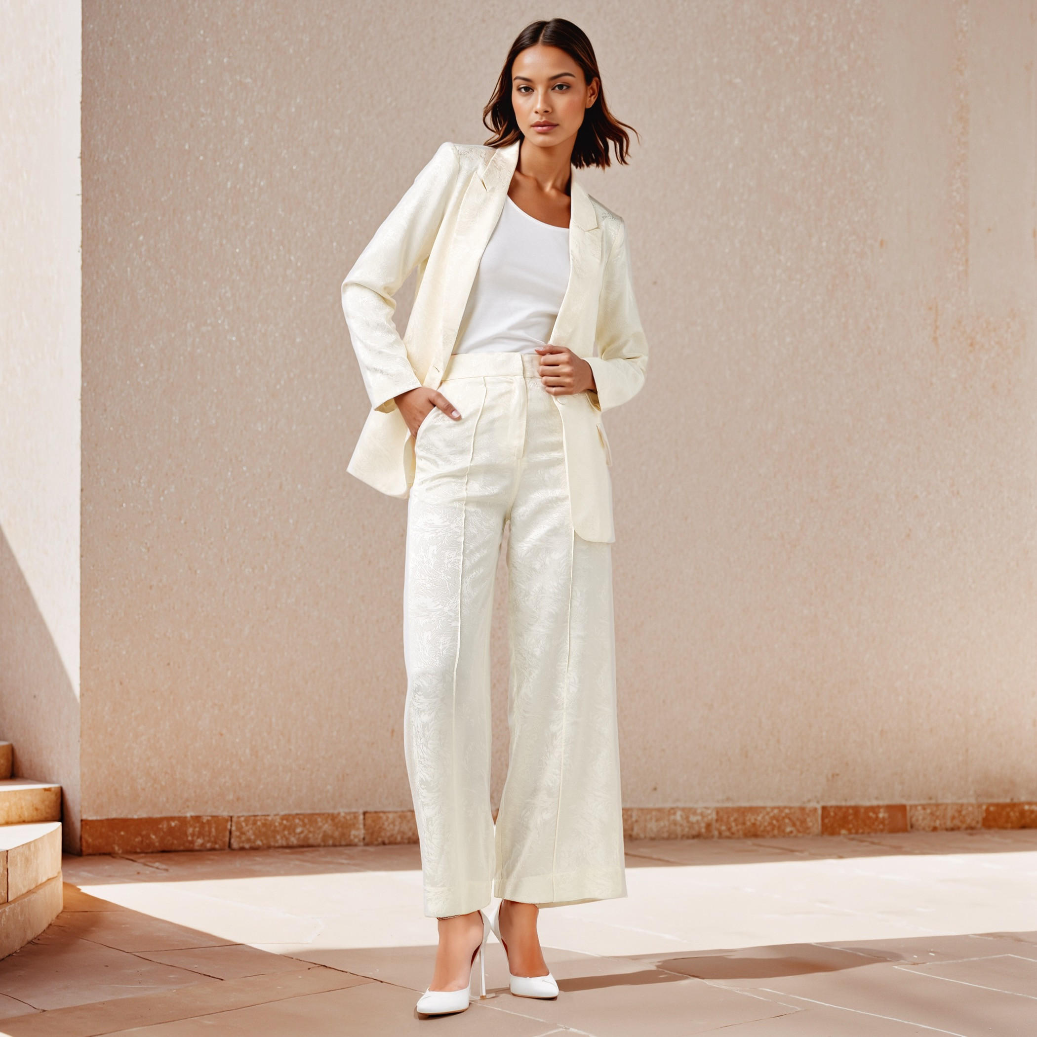 بنطلون جاكار واسع الساقين بجيوب-women-clothing-bottoms-trousers-image-2
