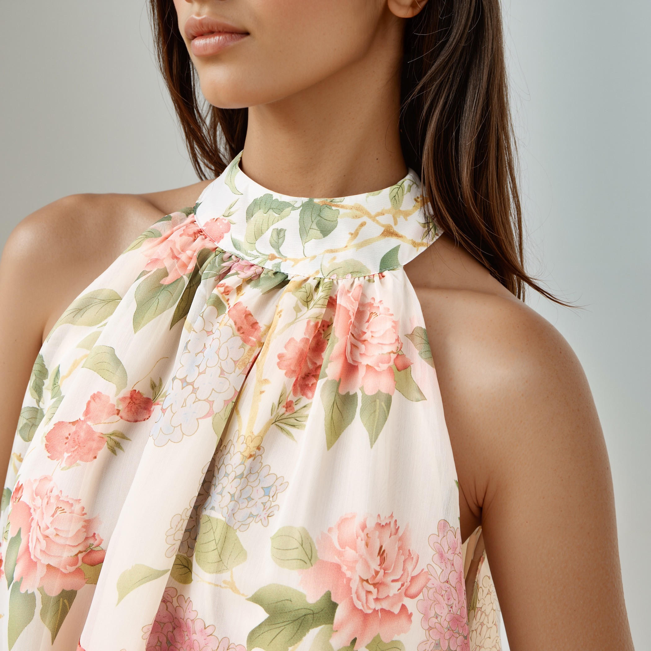 Floral Print Halter Neck Maxi Dress-women-clothing-dresses-image-4