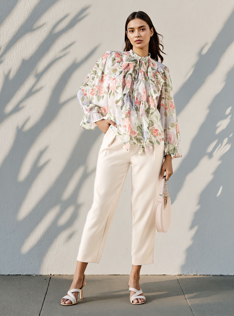 Floral Print Ruffled Top-women-clothing-shirtsandblouses-blouses-image-2