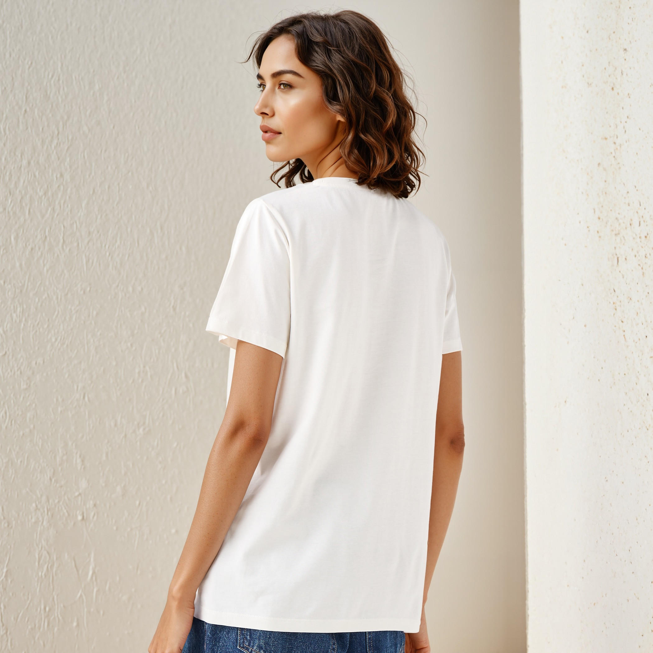 Graphic Print Crew Neck T-shirt-women-clothing-tshirts-image-3