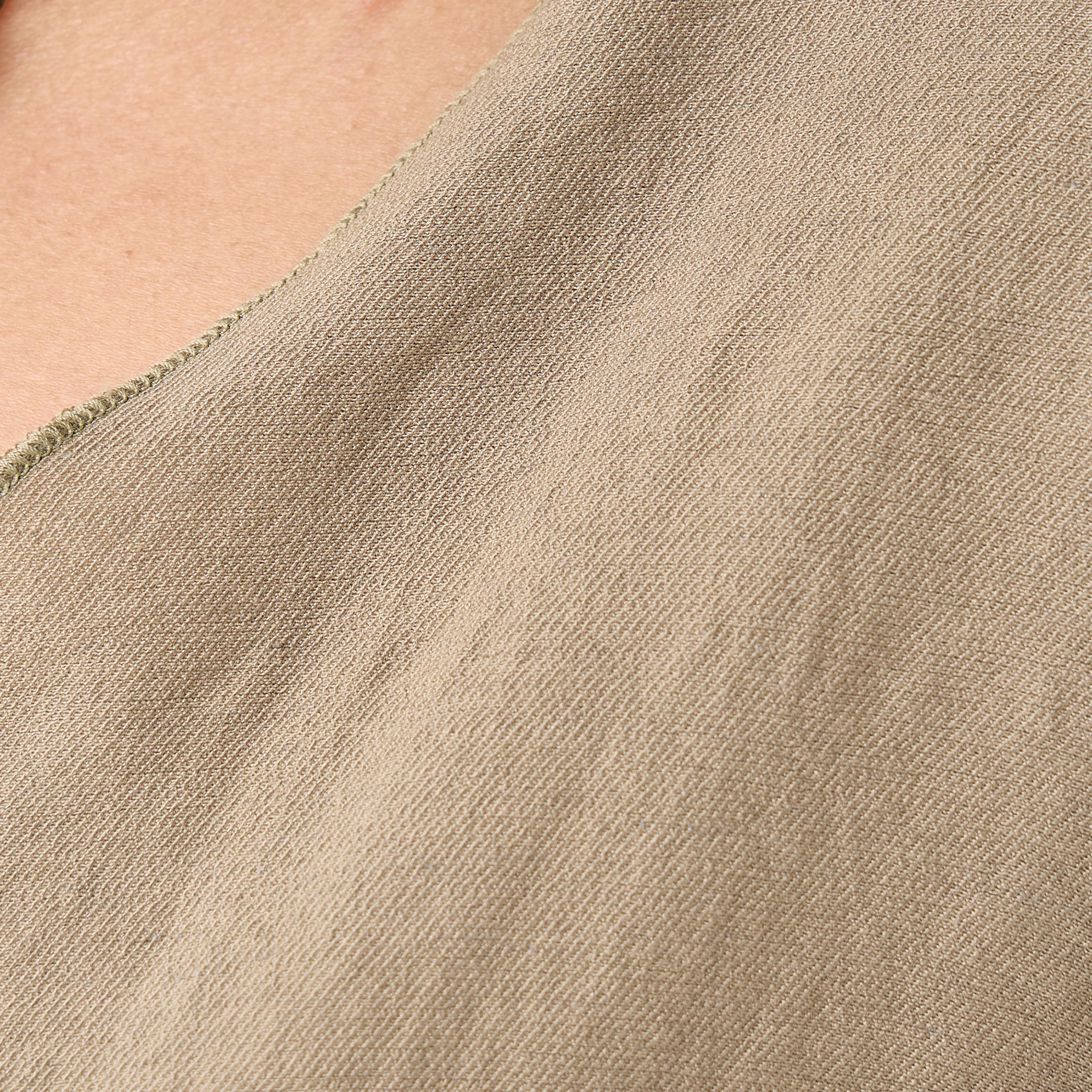 Lapel Collar Linen Blend Wrap Top with Tie-Up Detail-women-clothing-shirtsandblouses-blouses-image-5