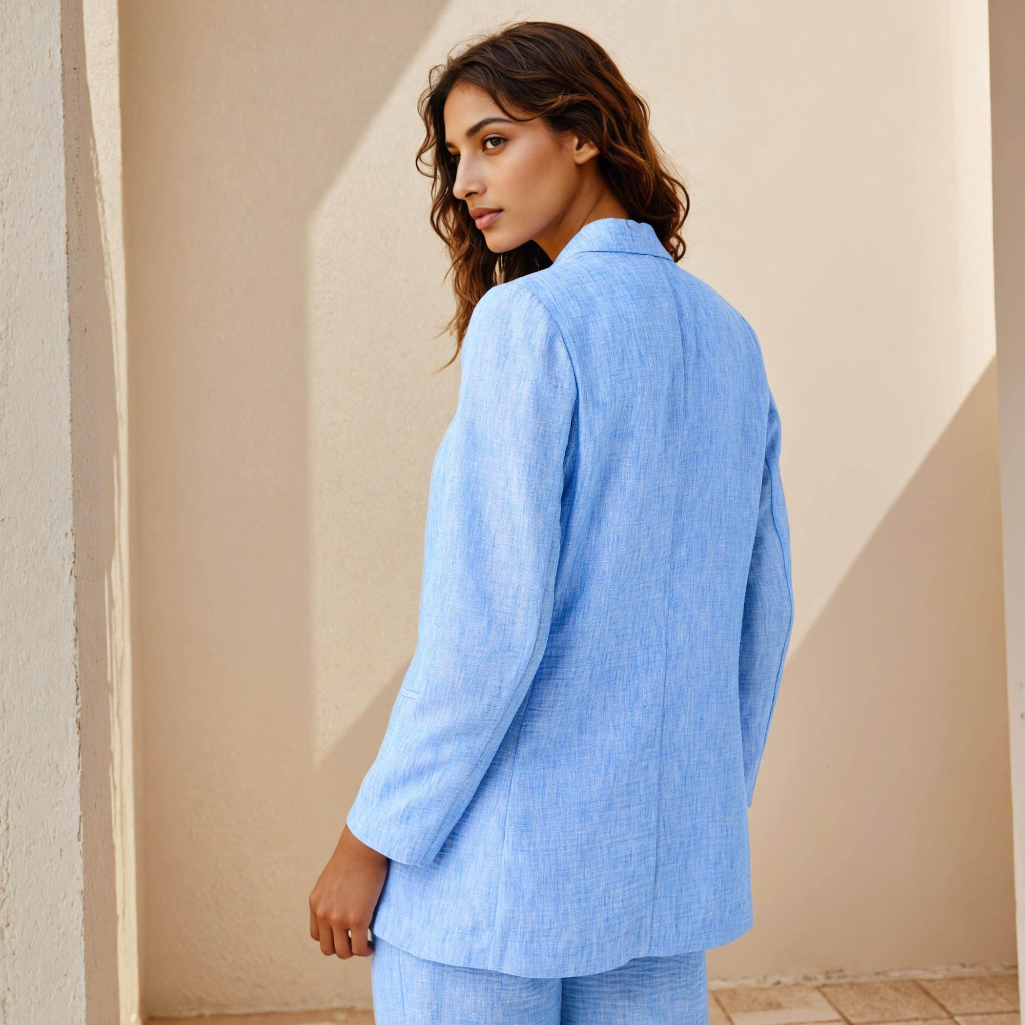 Linen Blazer with Notch Lapel and Pockets-women-clothing-coatsandjackets-blazers-image-3