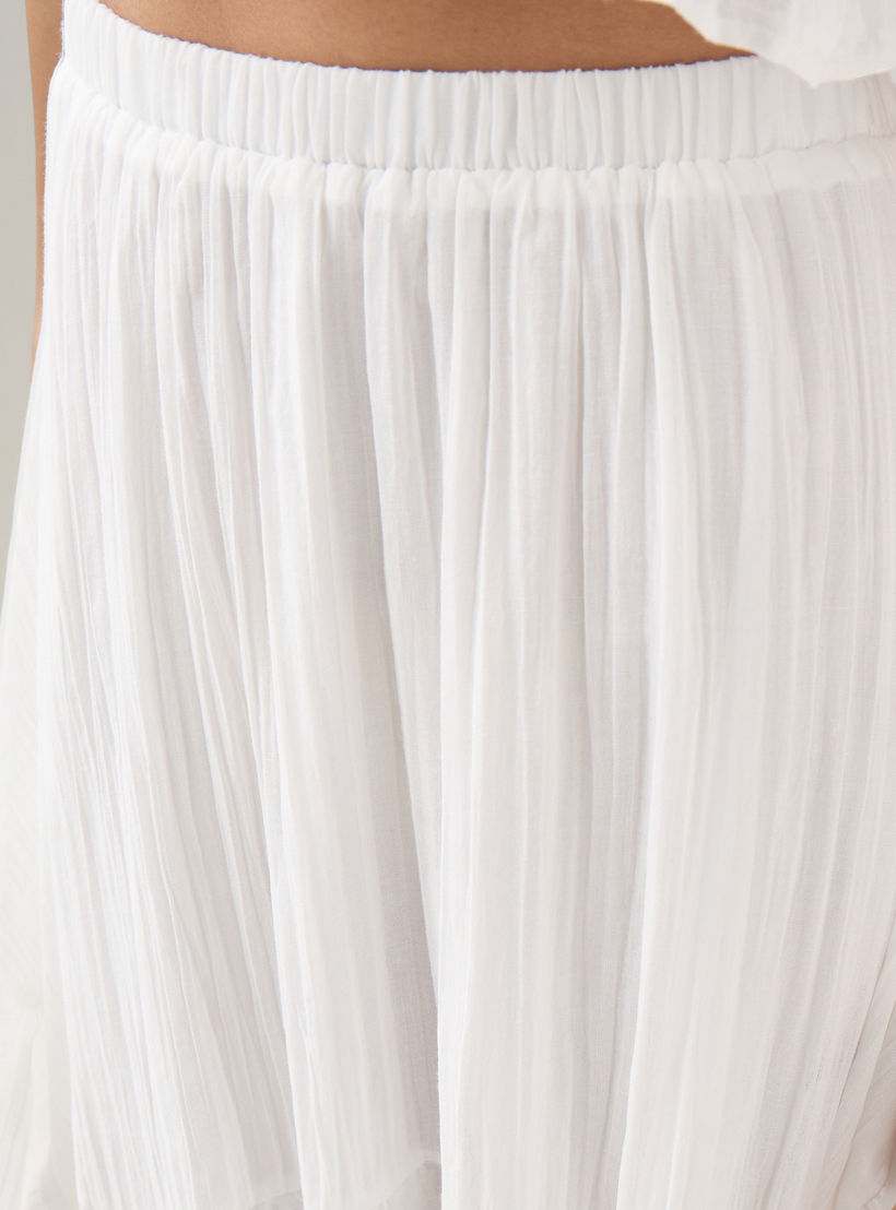 Asymmetrical Midi Skirt with Elasticated Waistband-women-clothing-bottoms-skirts-image-5