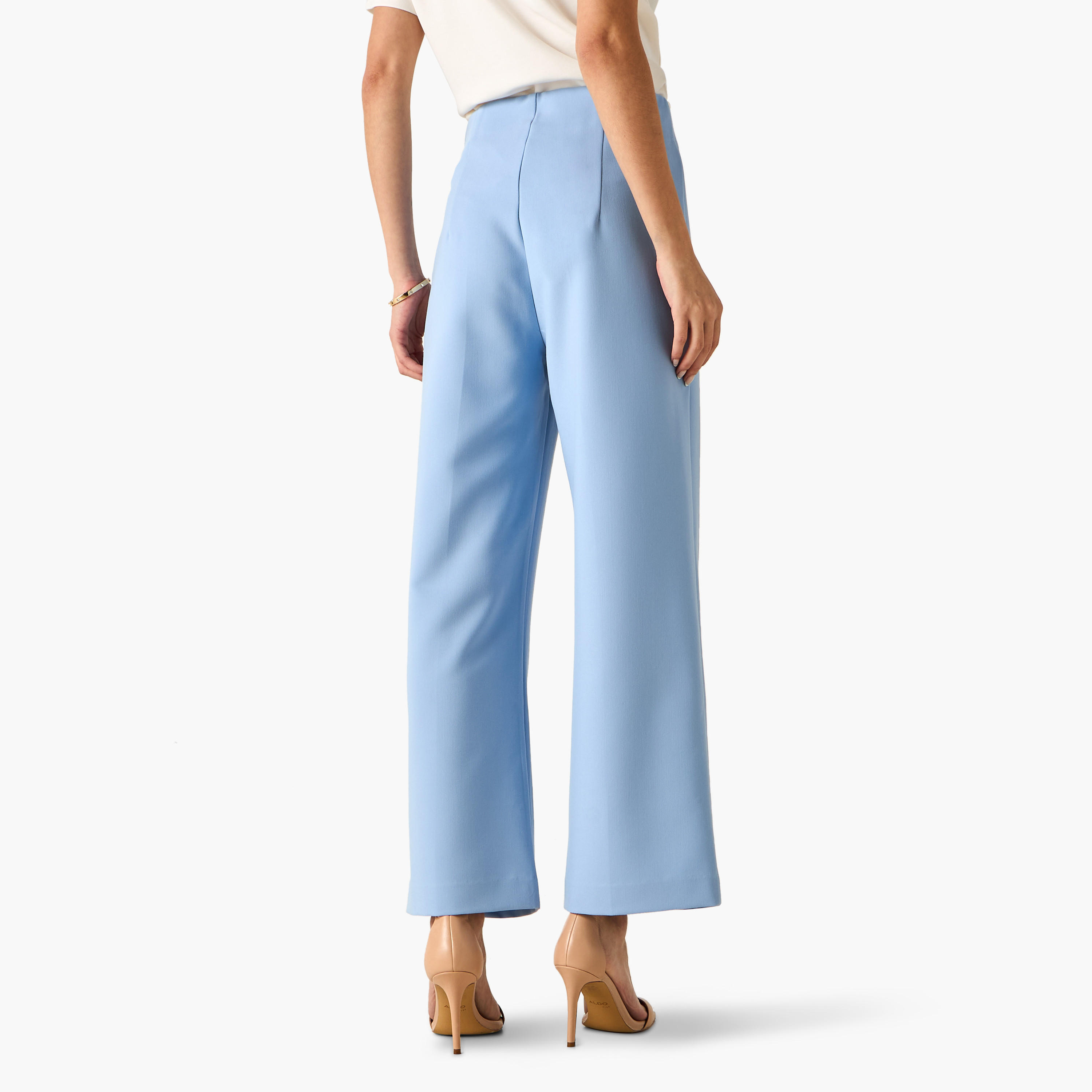 Pleated Trousers with Zip Closure-women-clothing-bottoms-trousers-image-3