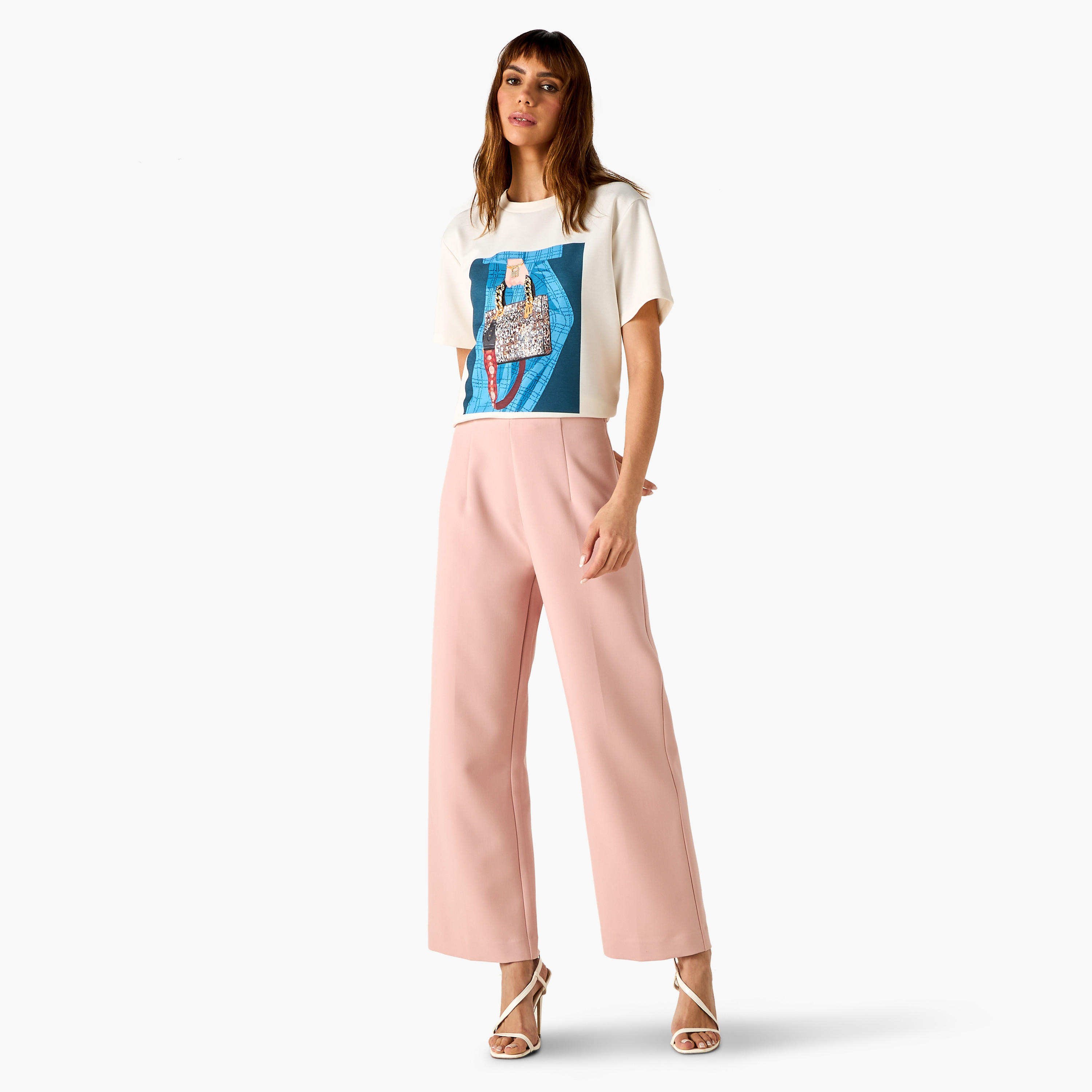 Pleated Trousers with Zip Closure-women-clothing-bottoms-trousers-image-2