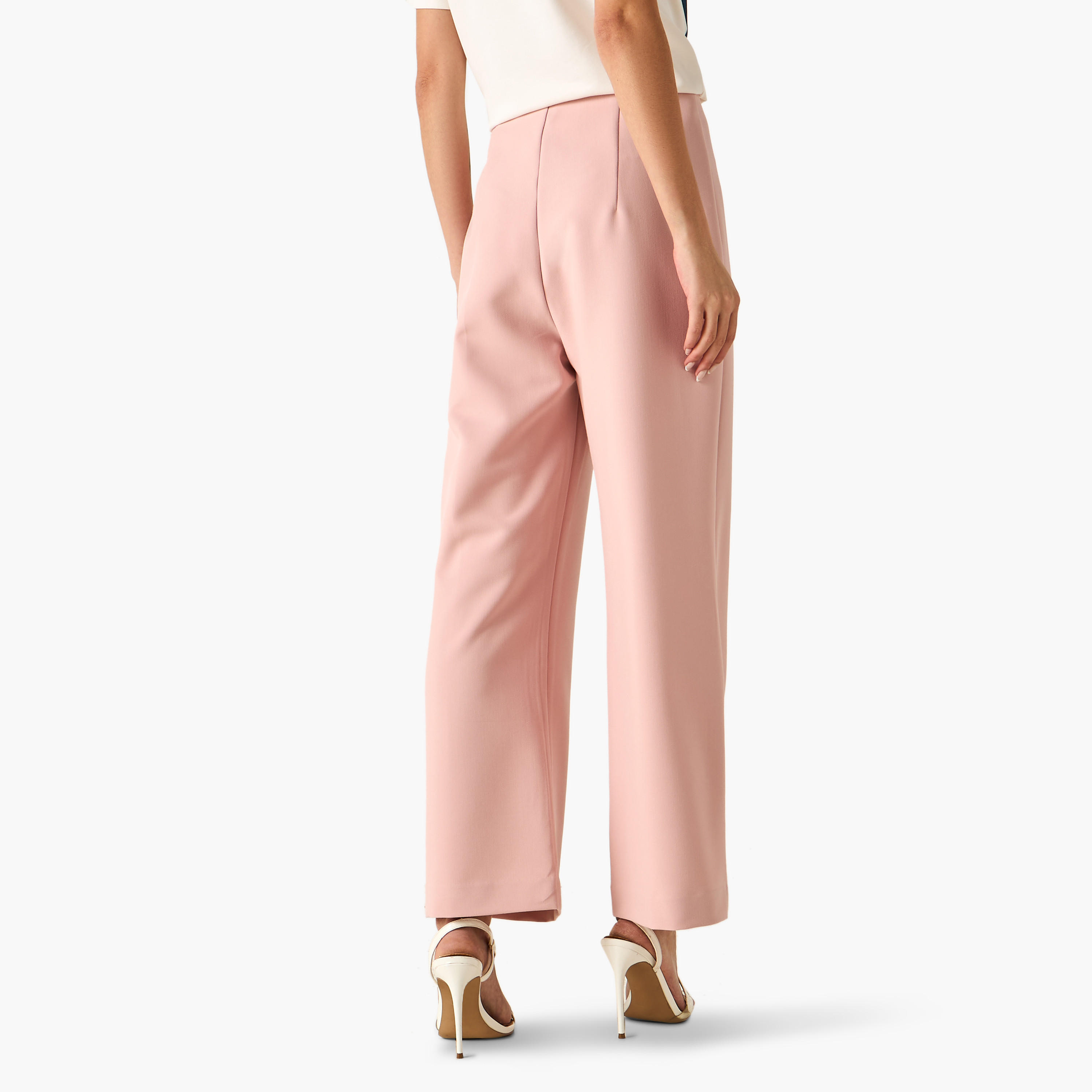 Pleated Trousers with Zip Closure-women-clothing-bottoms-trousers-image-3