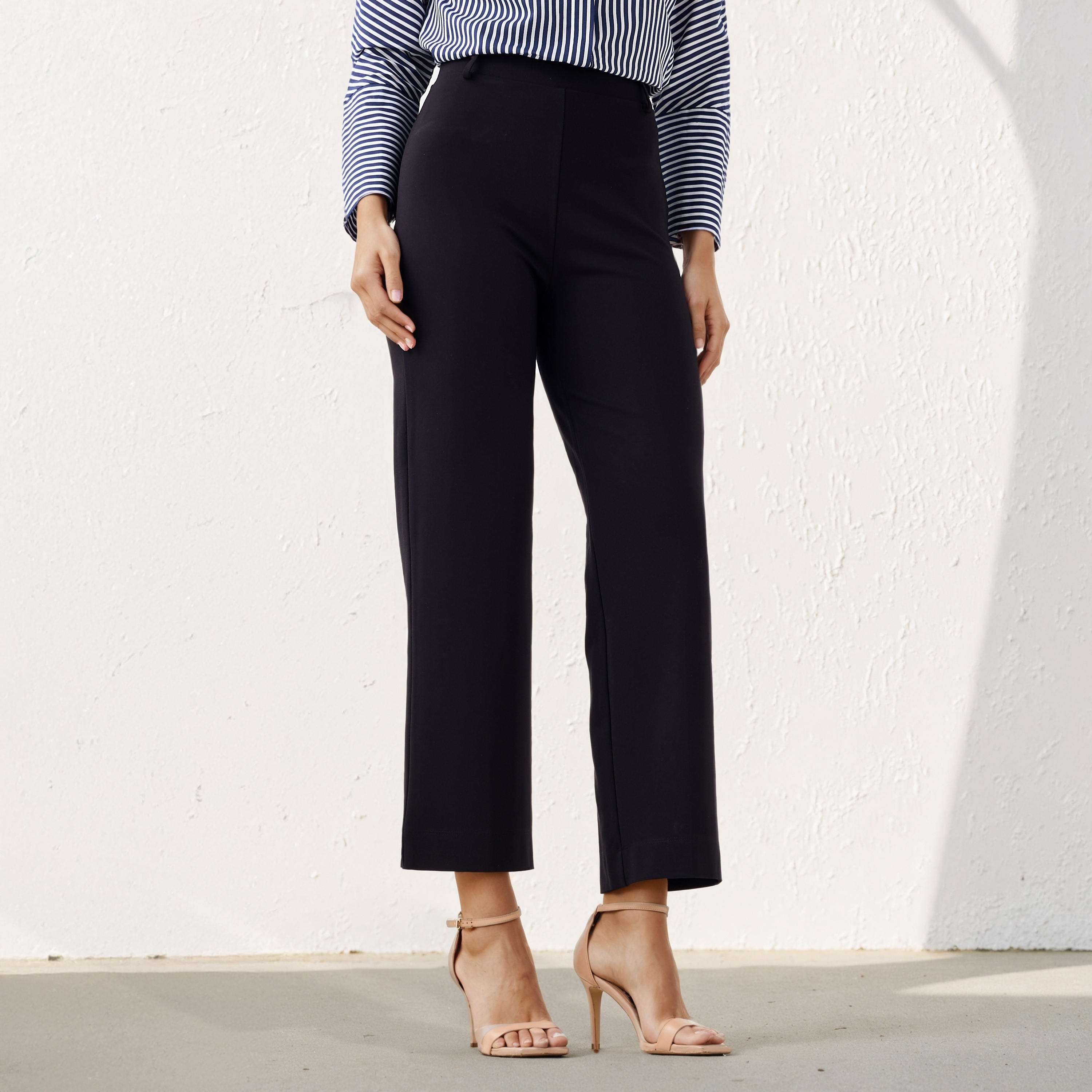 Solid Straight Leg Ponte Pant-women-clothing-bottoms-trousers-image-1