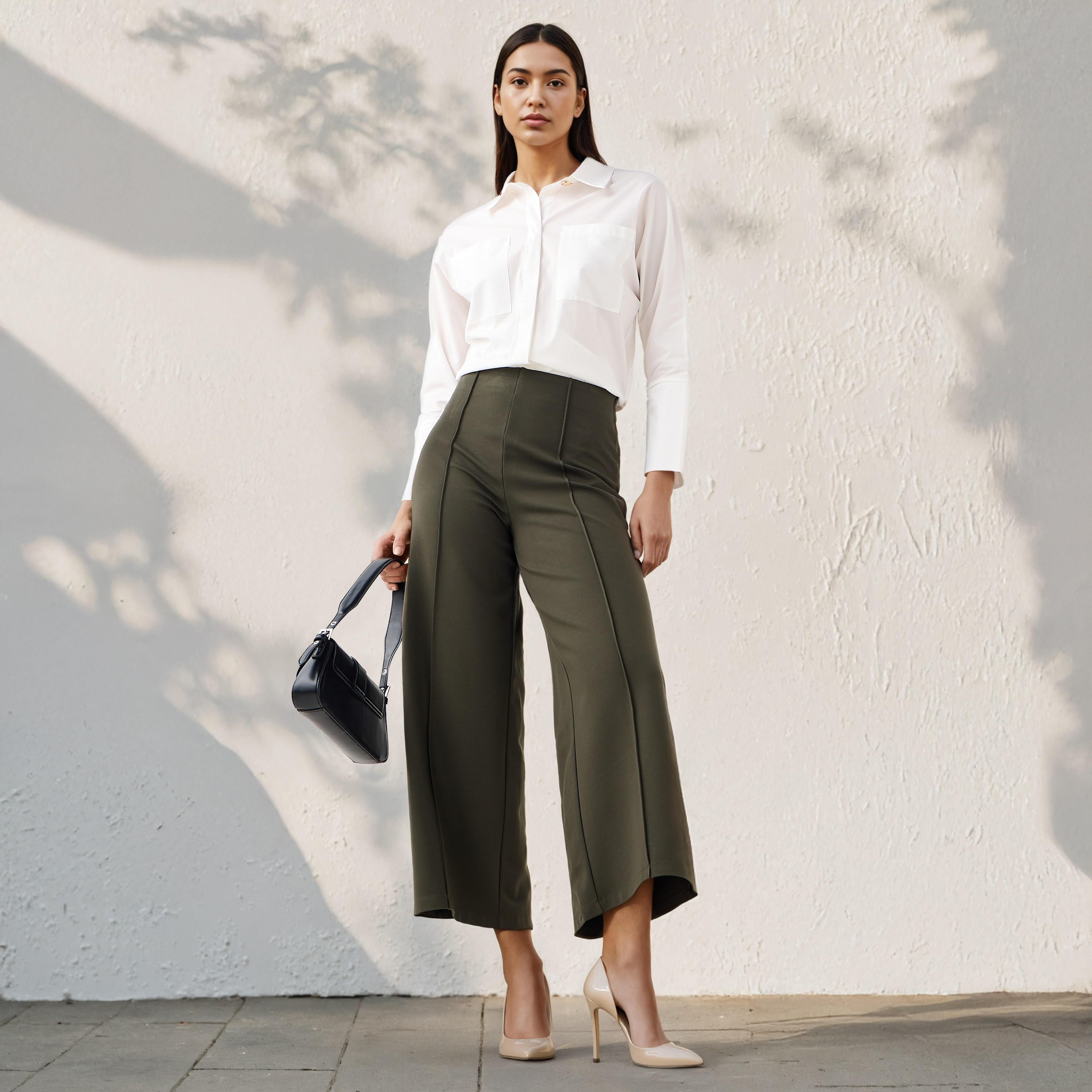 Regular Fit Ponte Pants-women-clothing-bottoms-trousers-image-2